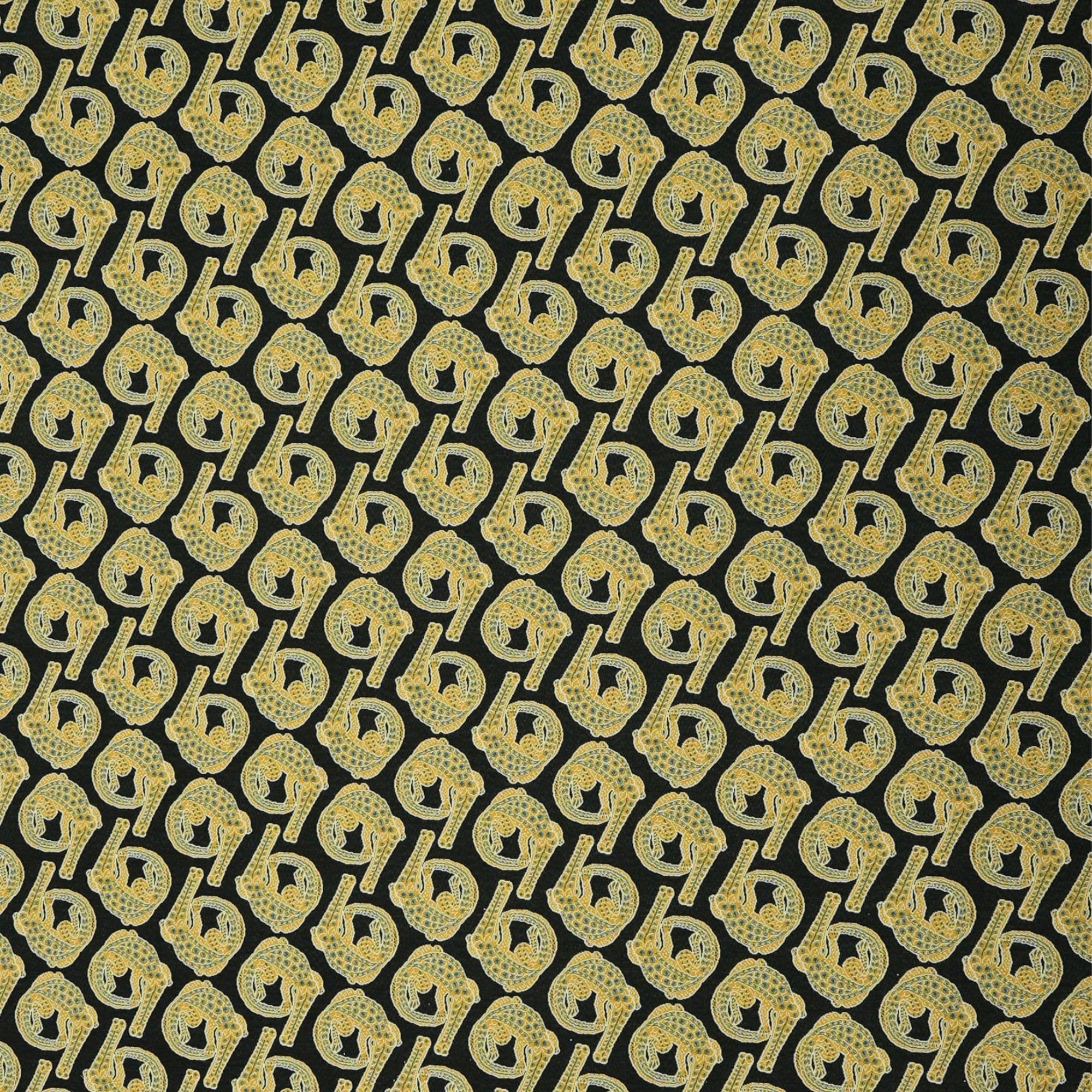 Croco Jacquard Fabric - Limelight