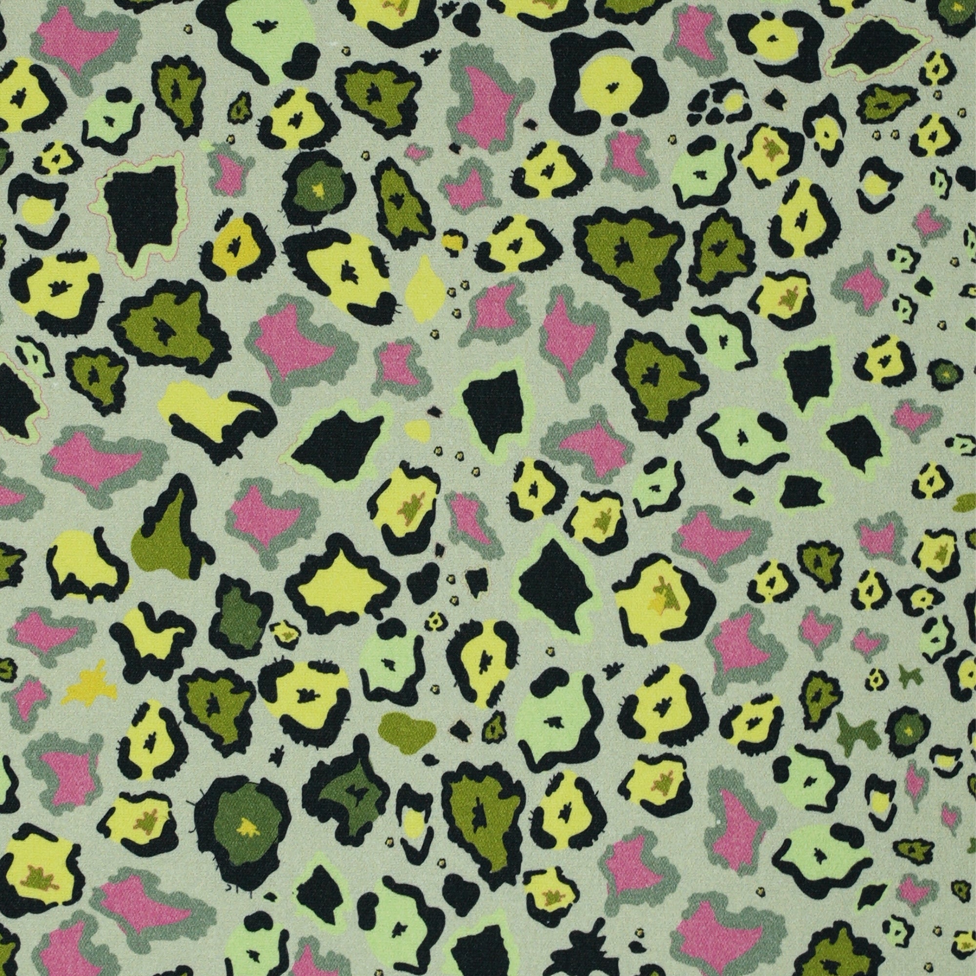 Leopard Lights Linen Fabric - Savannah