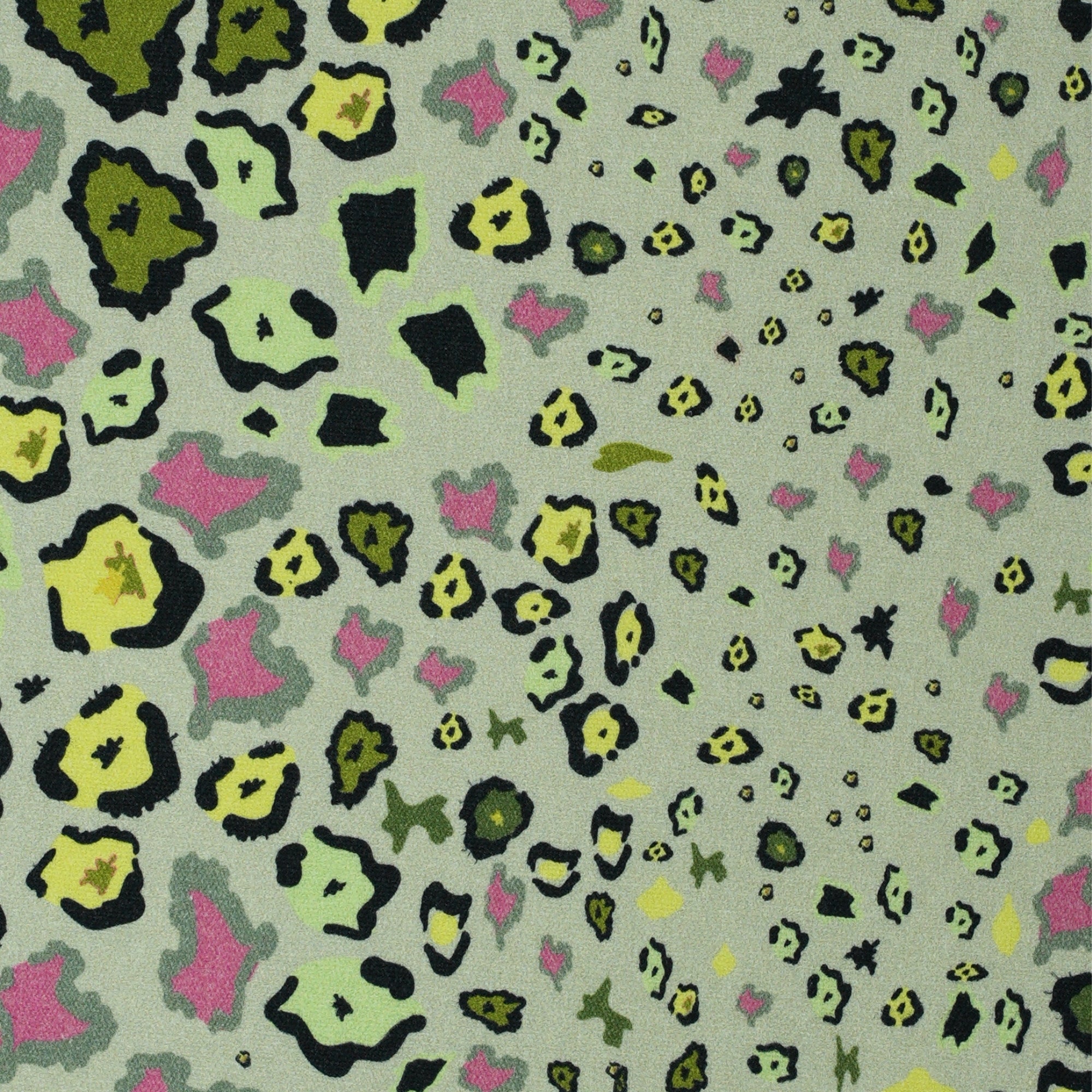 Leopard Lights Linen Fabric - Savannah