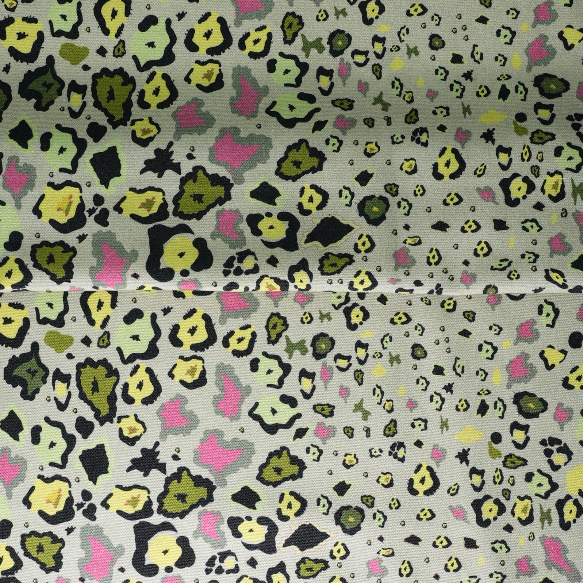 Leopard Lights Linen Fabric - Savannah