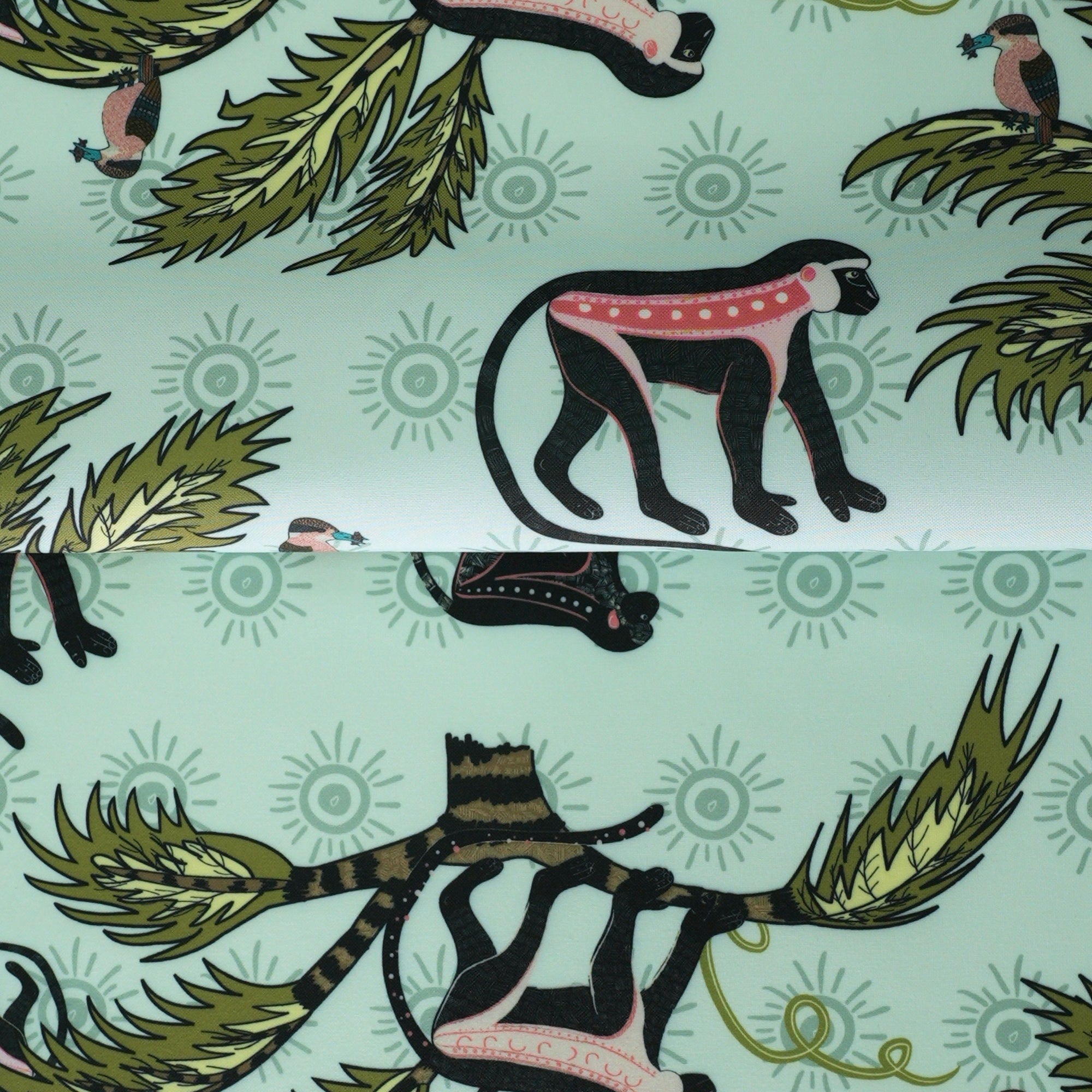 Monkey Palm Outdoor Fabric - Oasis