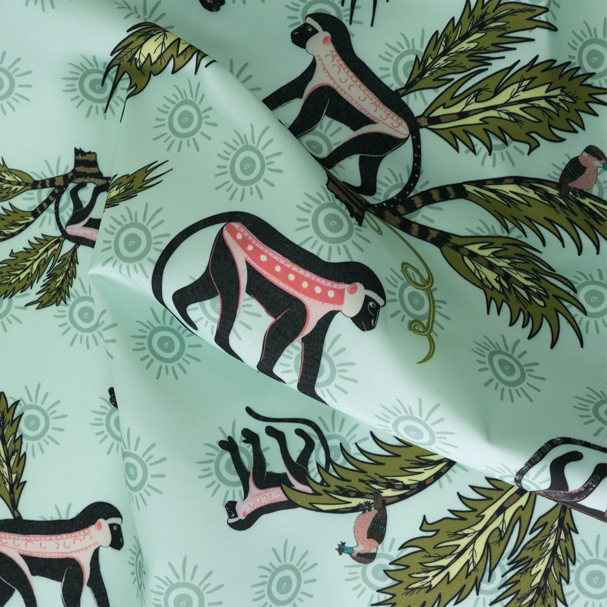 Monkey Palm Outdoor Fabric - Oasis