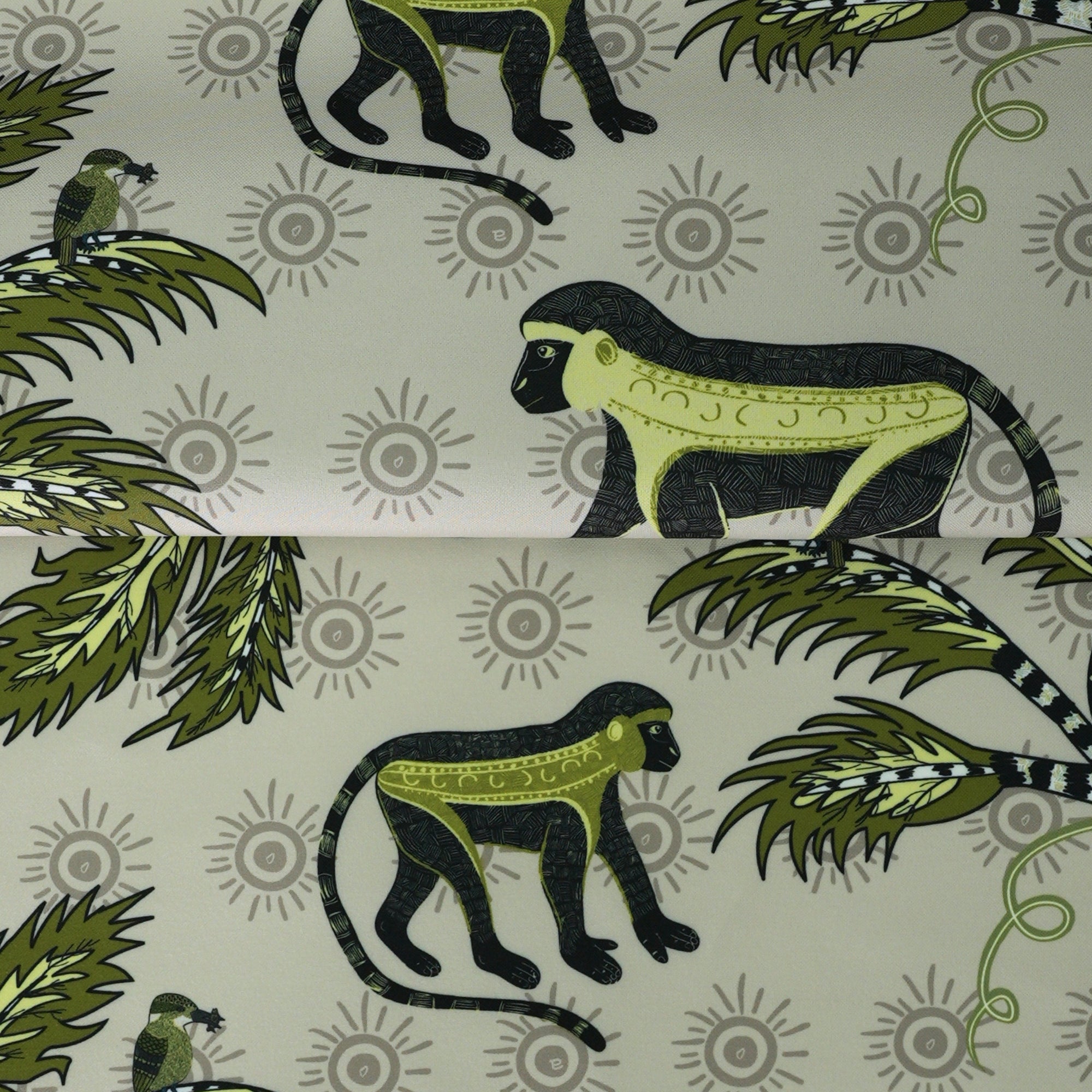 Monkey Palm Outdoor Fabric - Savannah