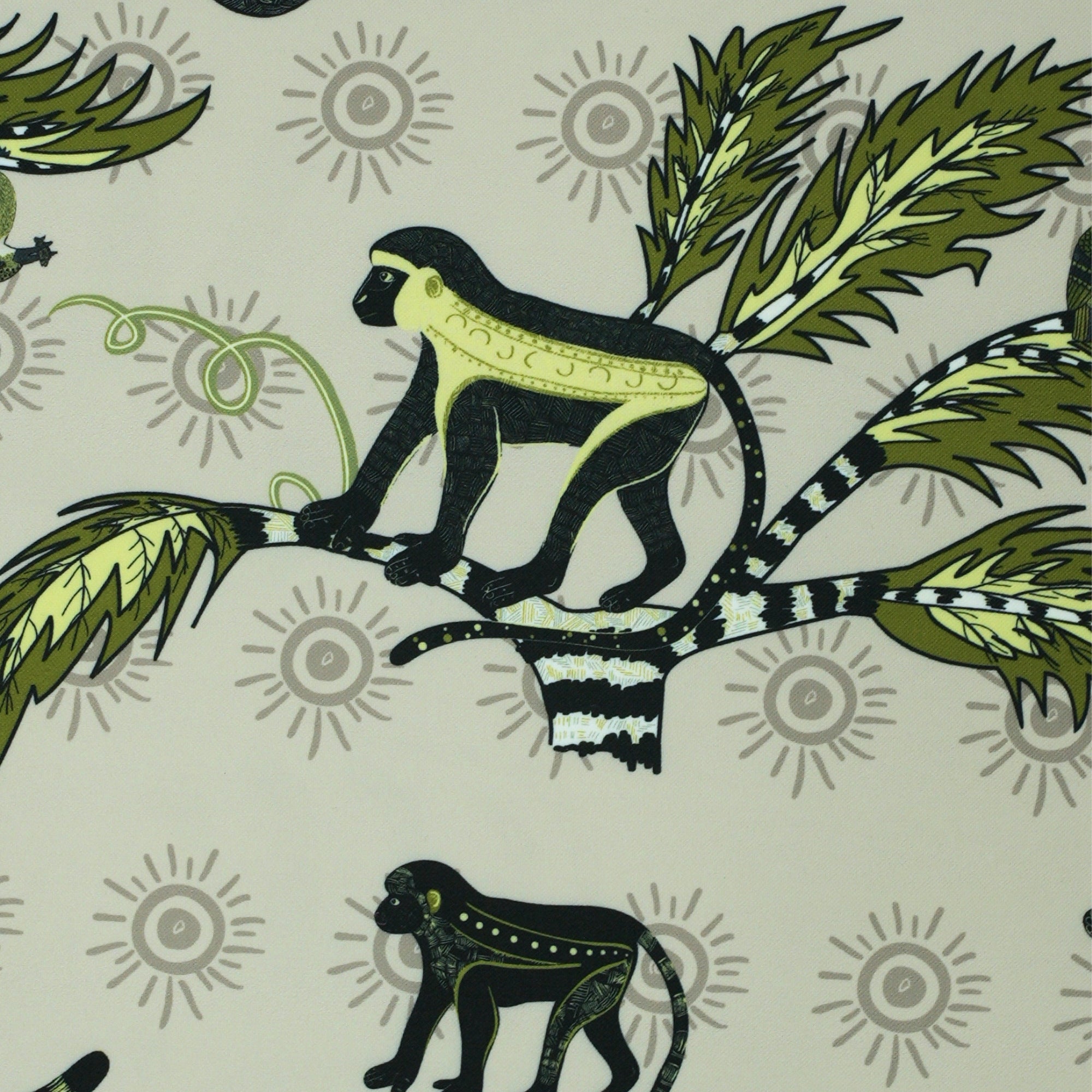 Monkey Palm Outdoor Fabric - Savannah