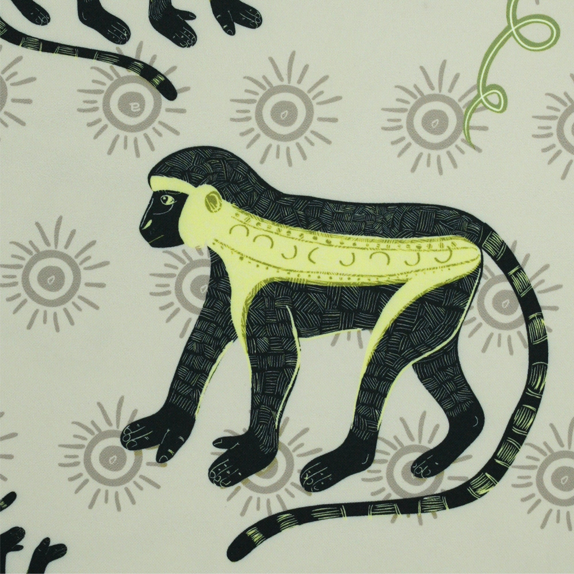 Monkey Palm Outdoor Fabric - Savannah