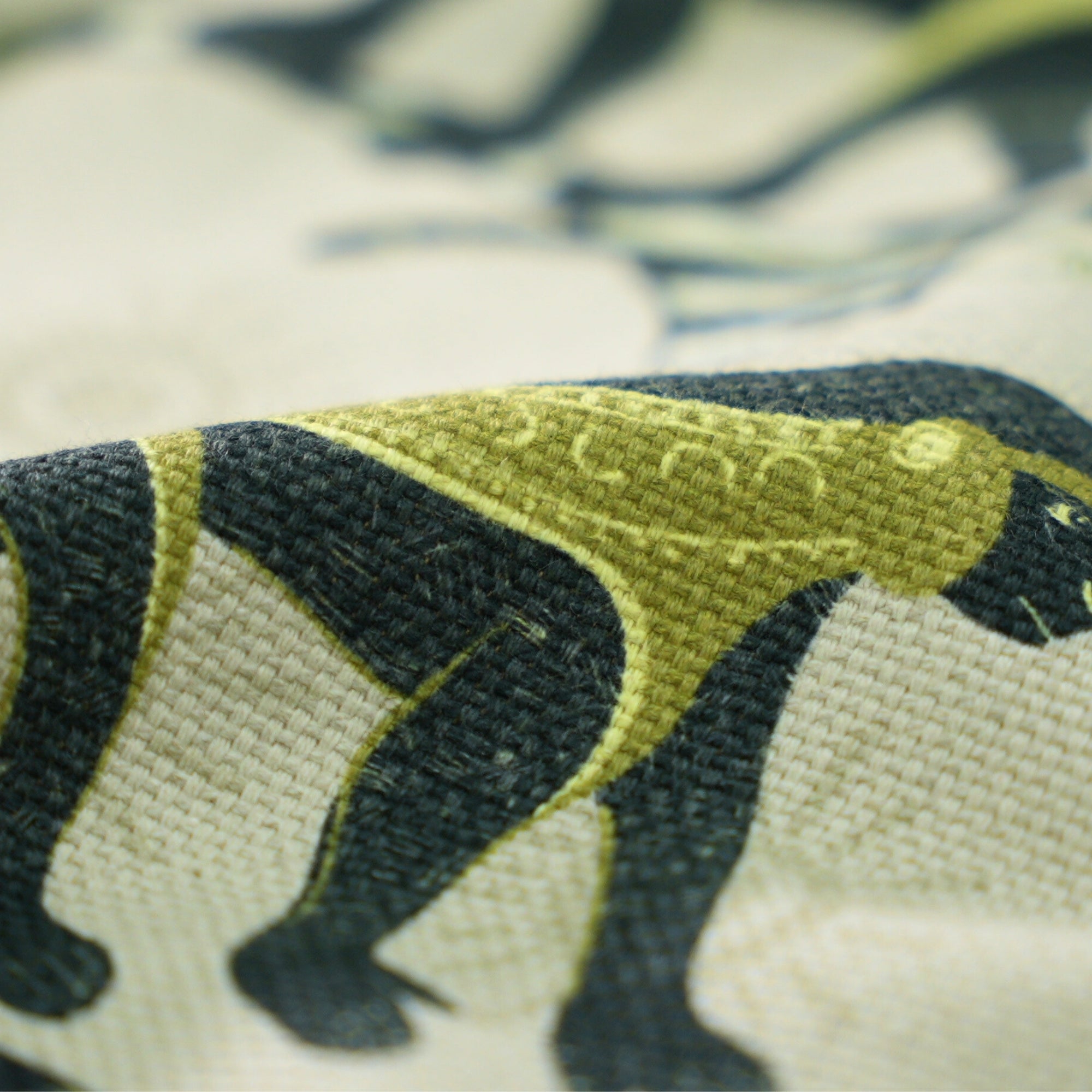 Monkey Palm Heavyweight Linen Fabric - Savannah