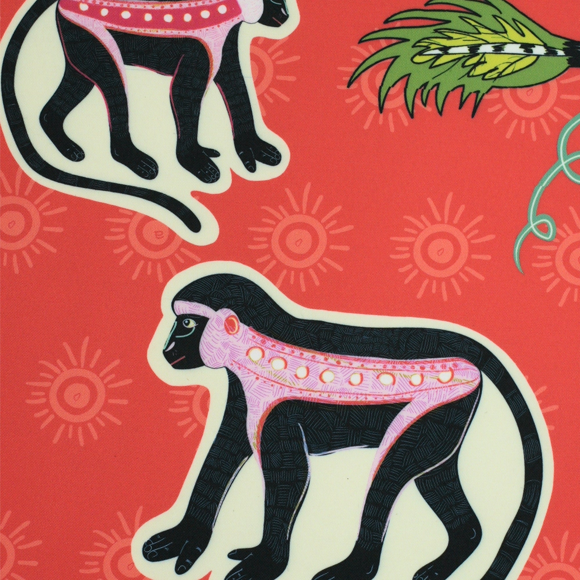 Monkey Palm Outdoor Fabric - Sunset