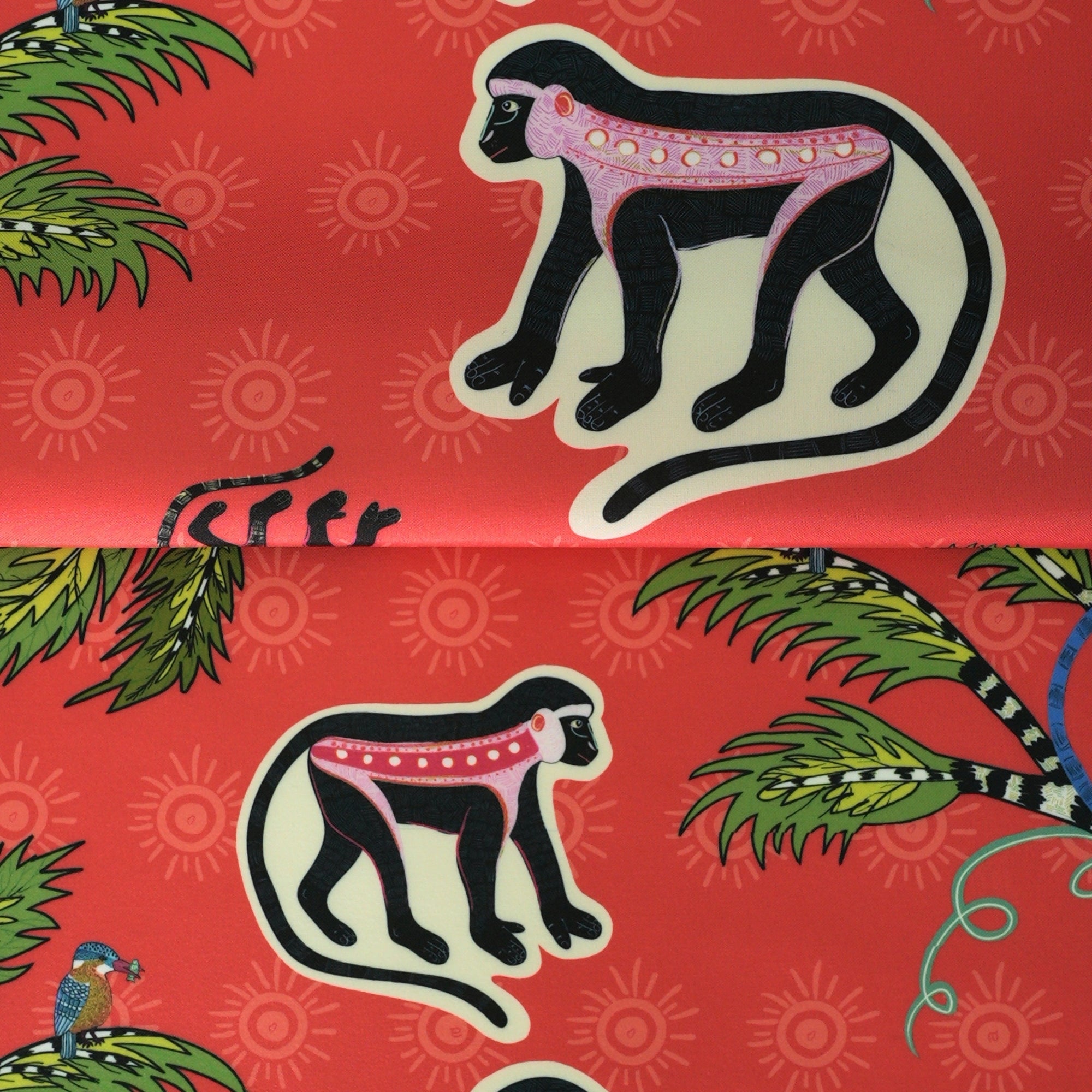 Monkey Palm Outdoor Fabric - Sunset