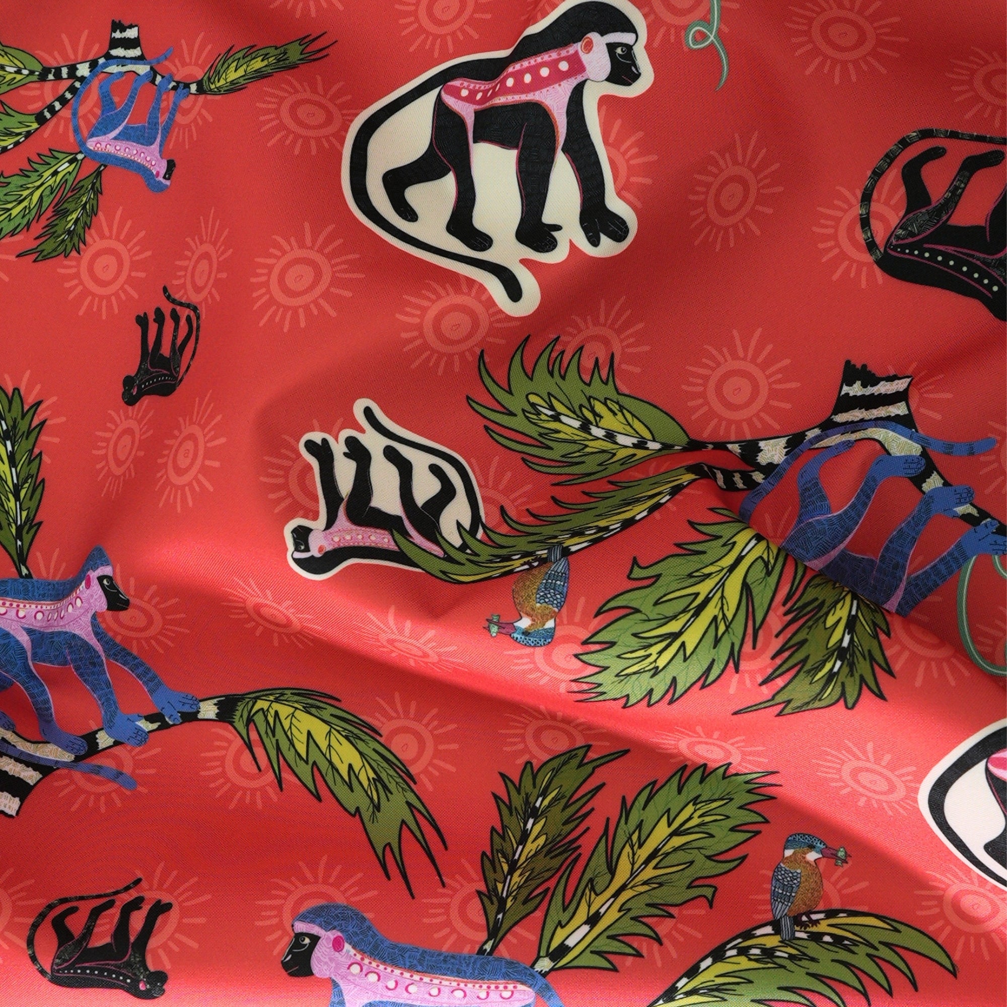 Monkey Palm Outdoor Fabric - Sunset