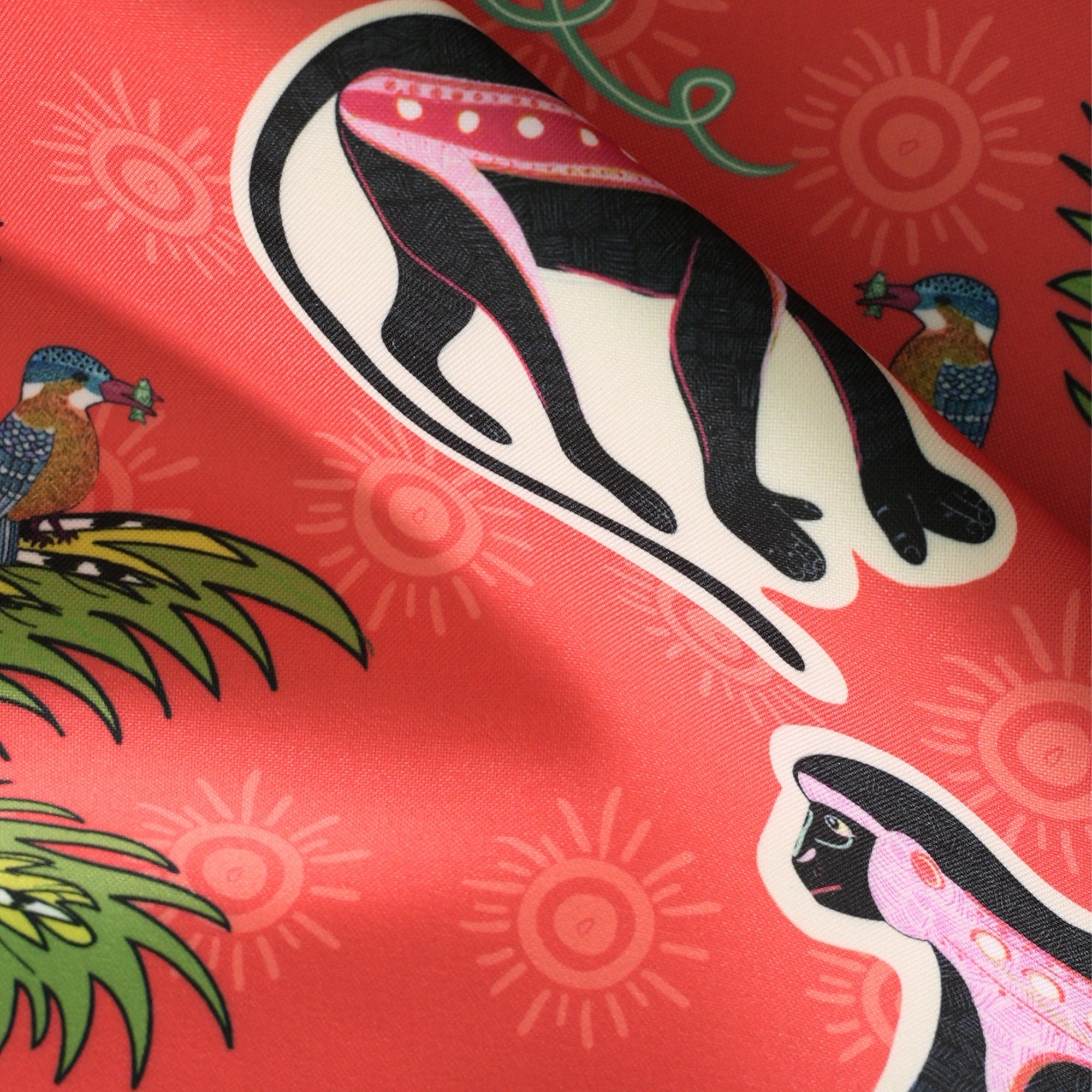 Monkey Palm Outdoor Fabric - Sunset