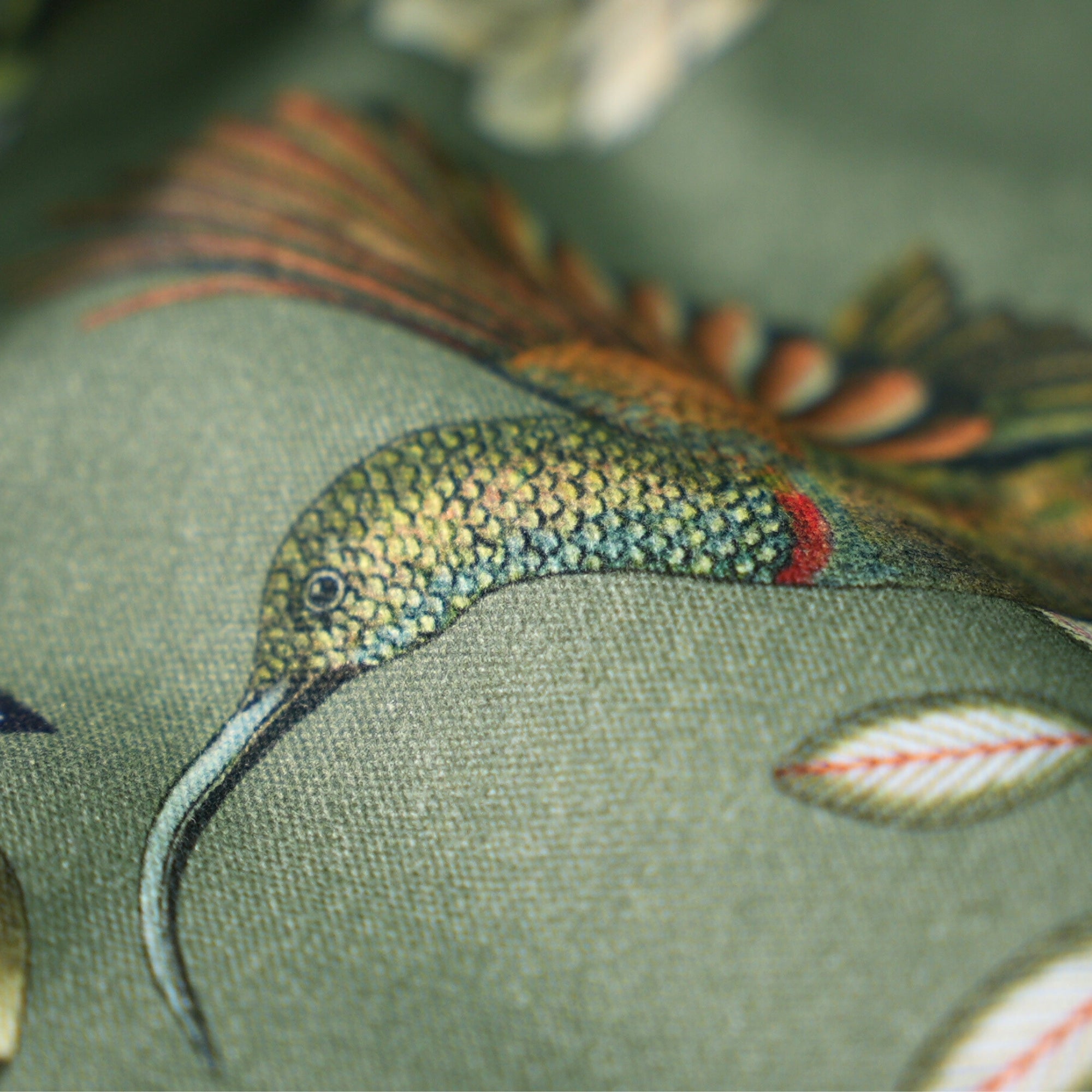 Protea Garden Linen Fabric - Delta