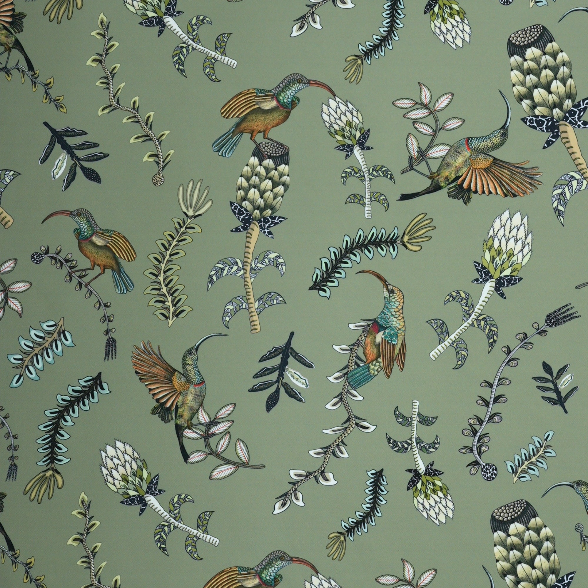 Protea Garden Outdoor Fabric - Delta