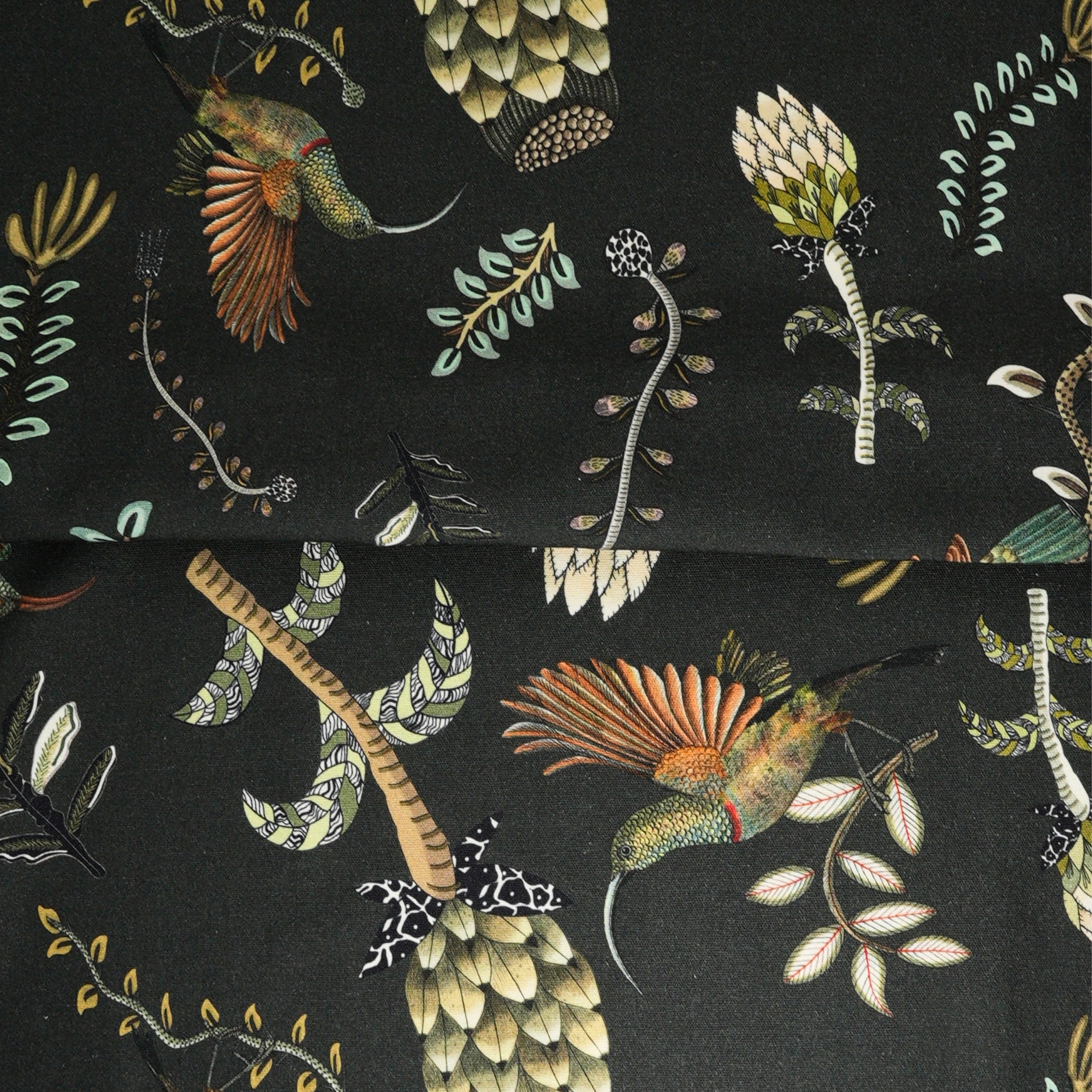 Protea Garden Linen Fabric - Dusk