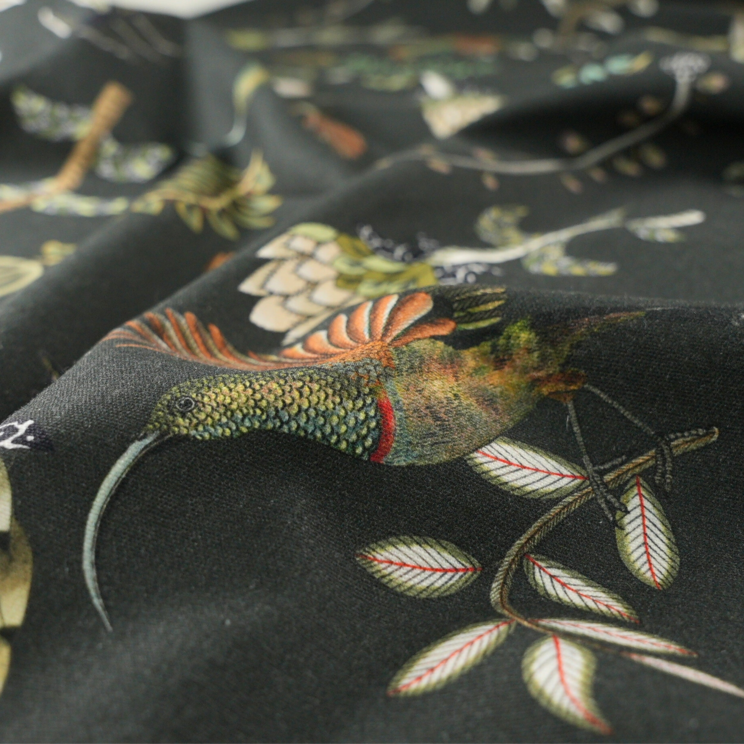 Protea Garden Linen Fabric - Dusk