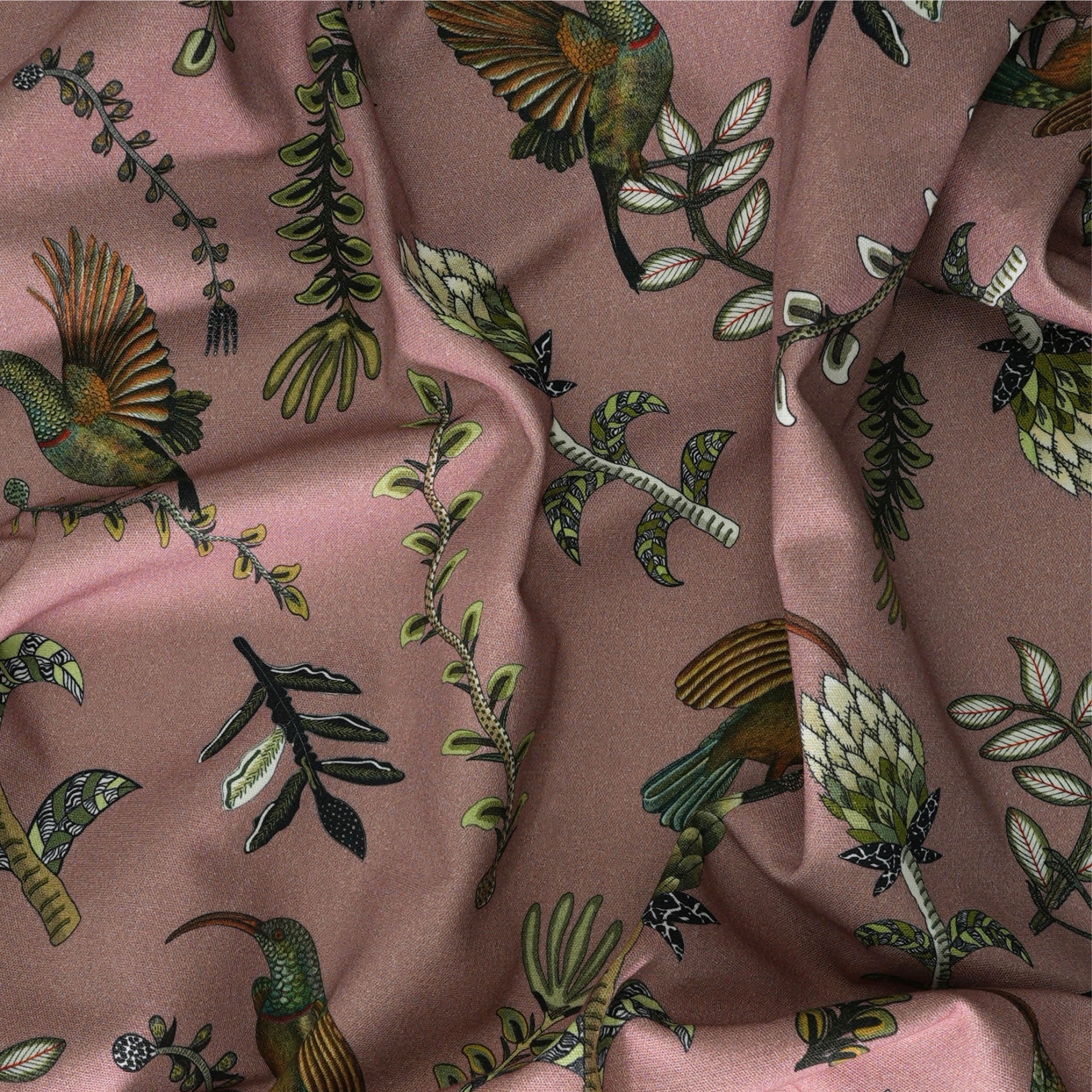 Protea Garden Linen Fabric - Magnolia