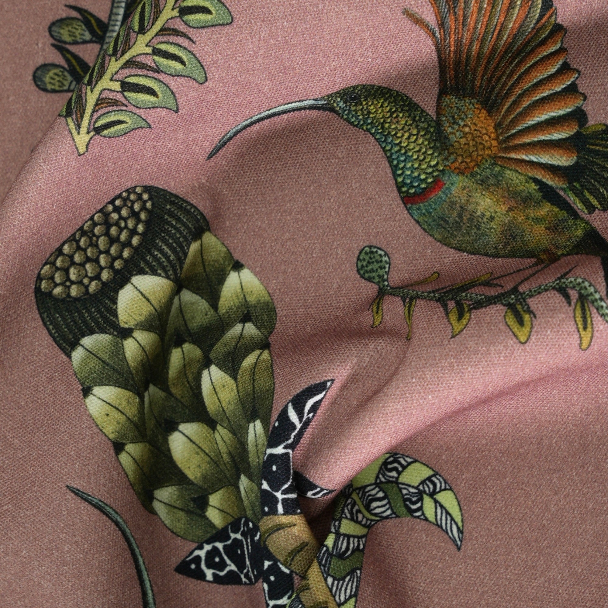 Protea Garden Linen Fabric - Magnolia