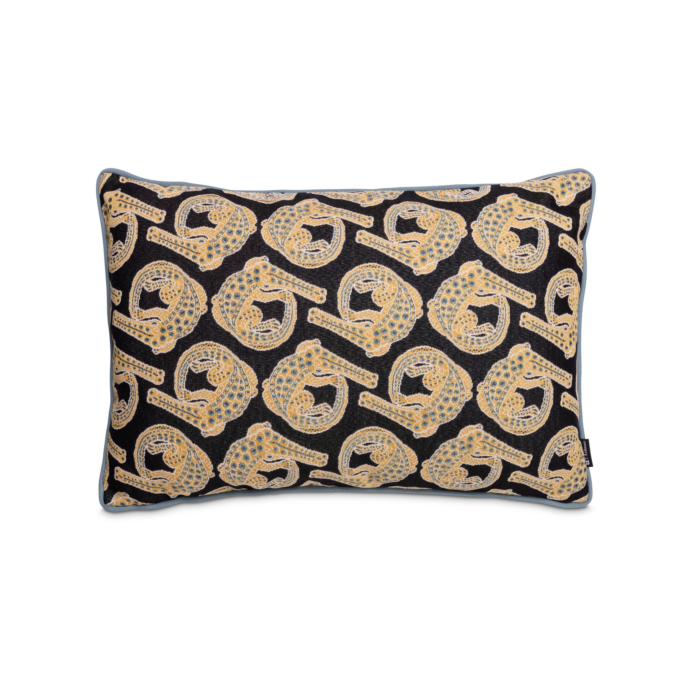 Croco Jacquard Rectangle Pillow - Limelight