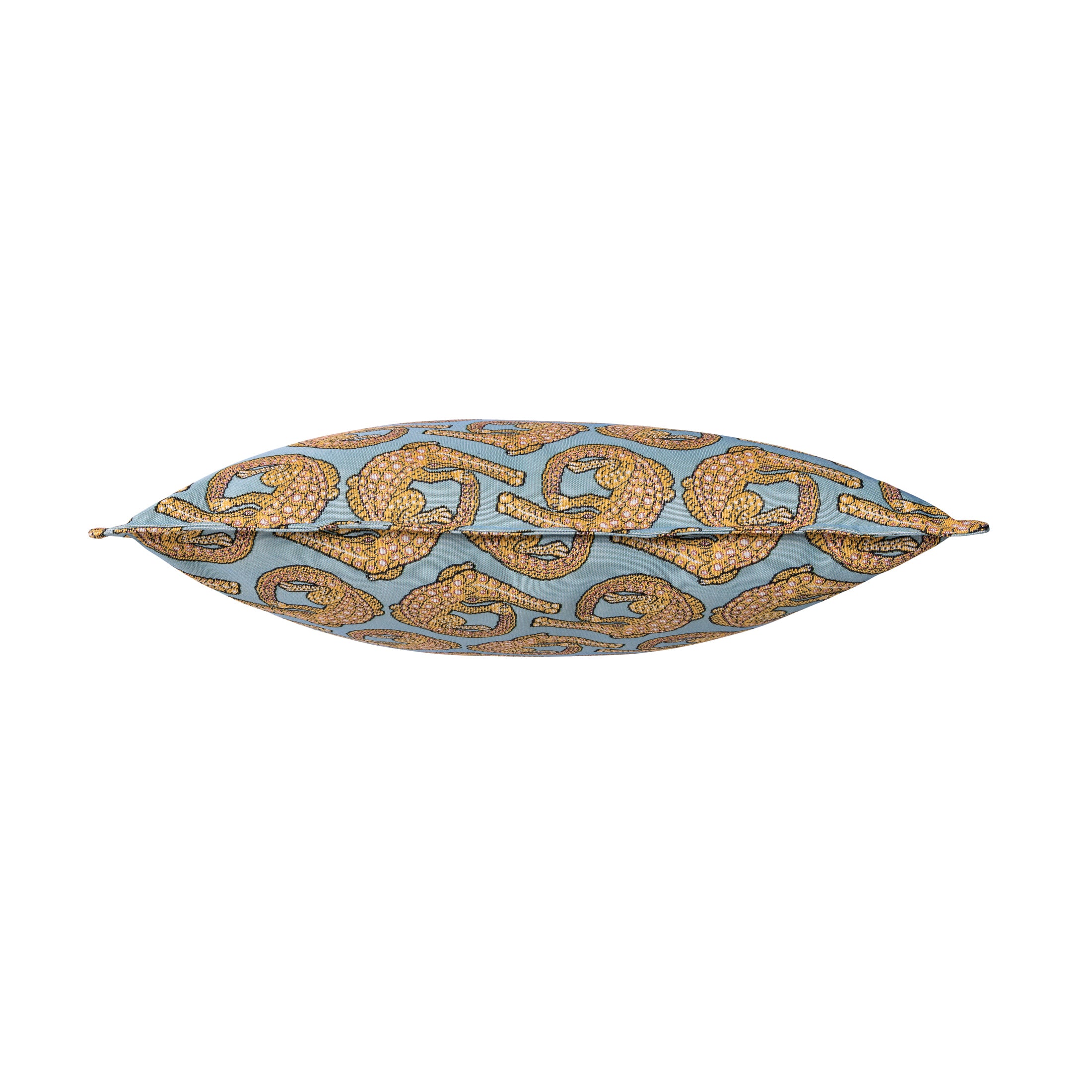 Croco Jacquard Pillow - Persimmon
