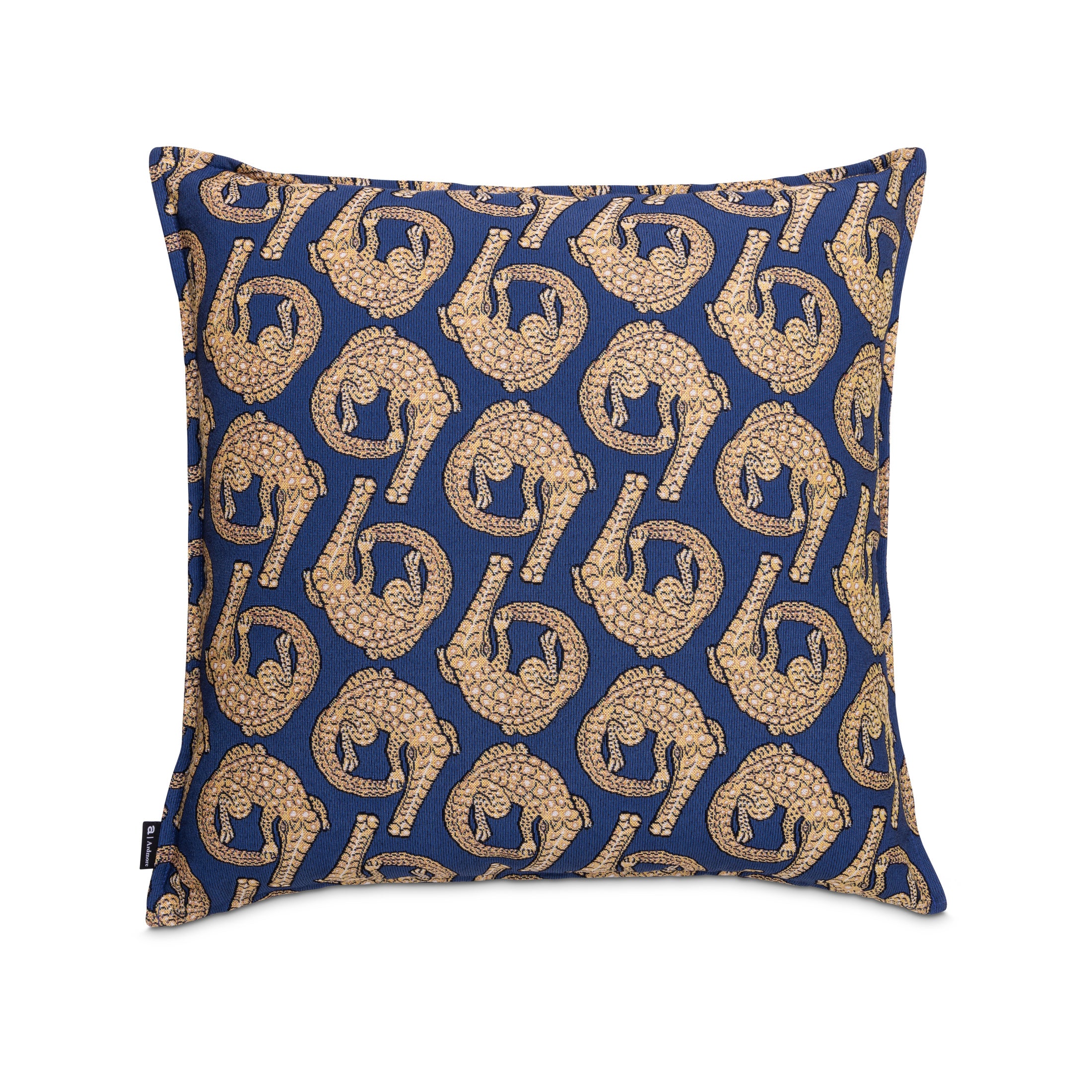 Croco Jacquard Pillow - Royal