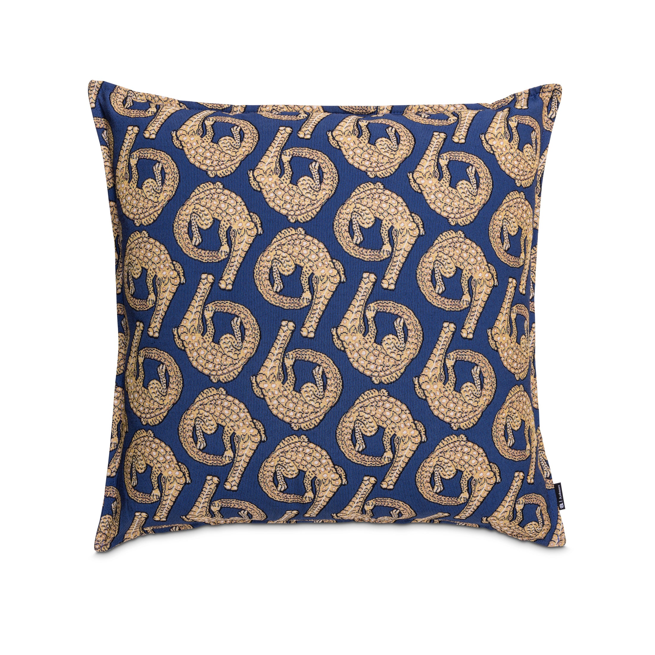 Croco Jacquard Pillow - Royal