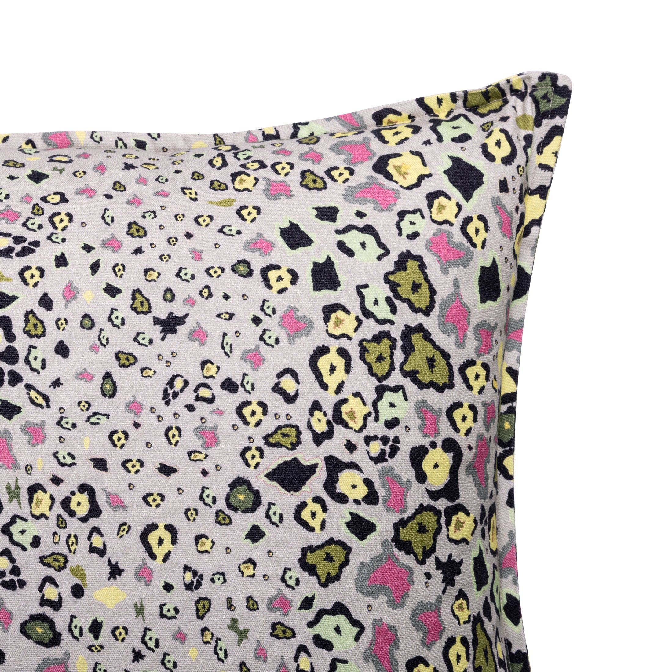 Leopard Lights Linen Pillow - Savannah