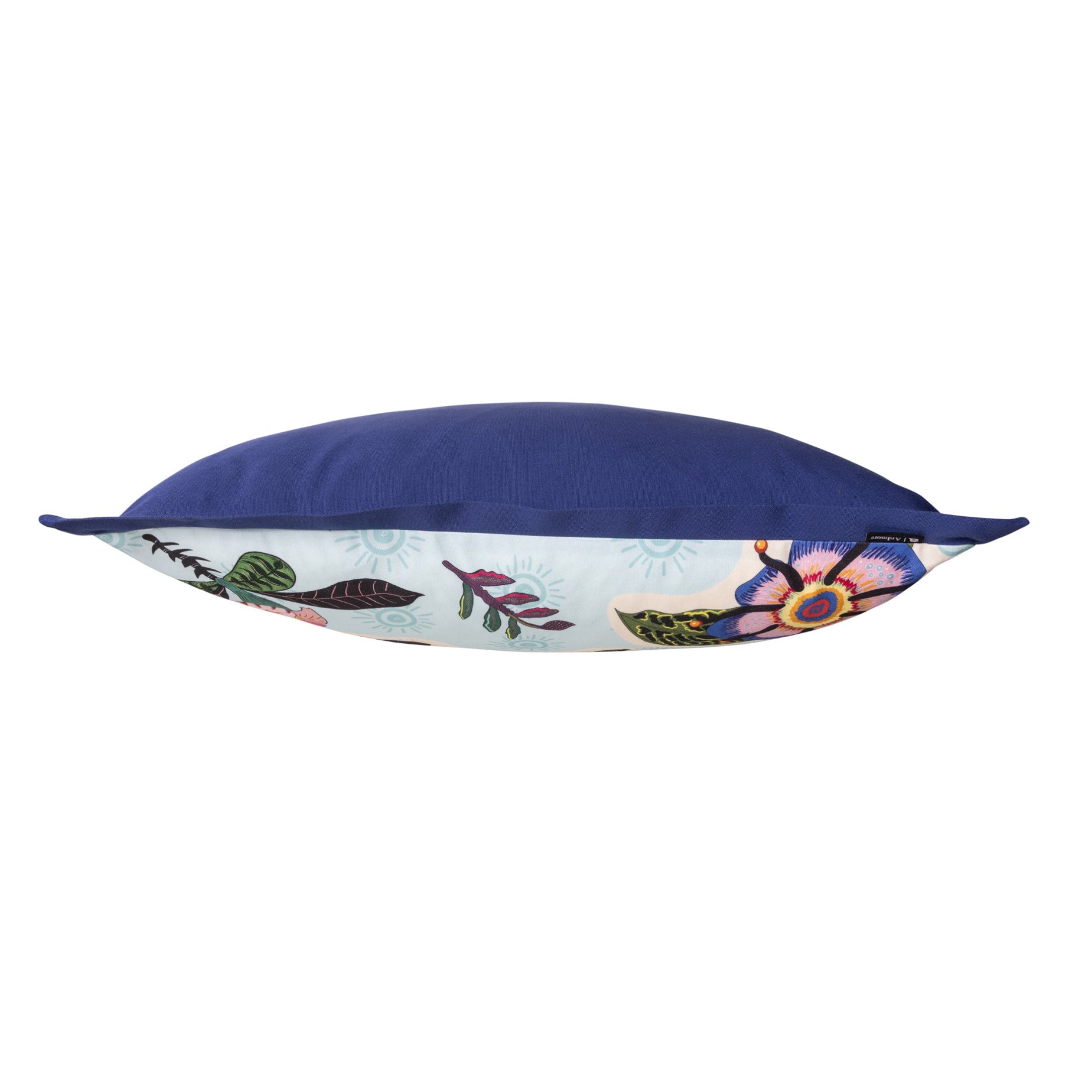 Meandering Monkey Cotton Pillow - Oasis
