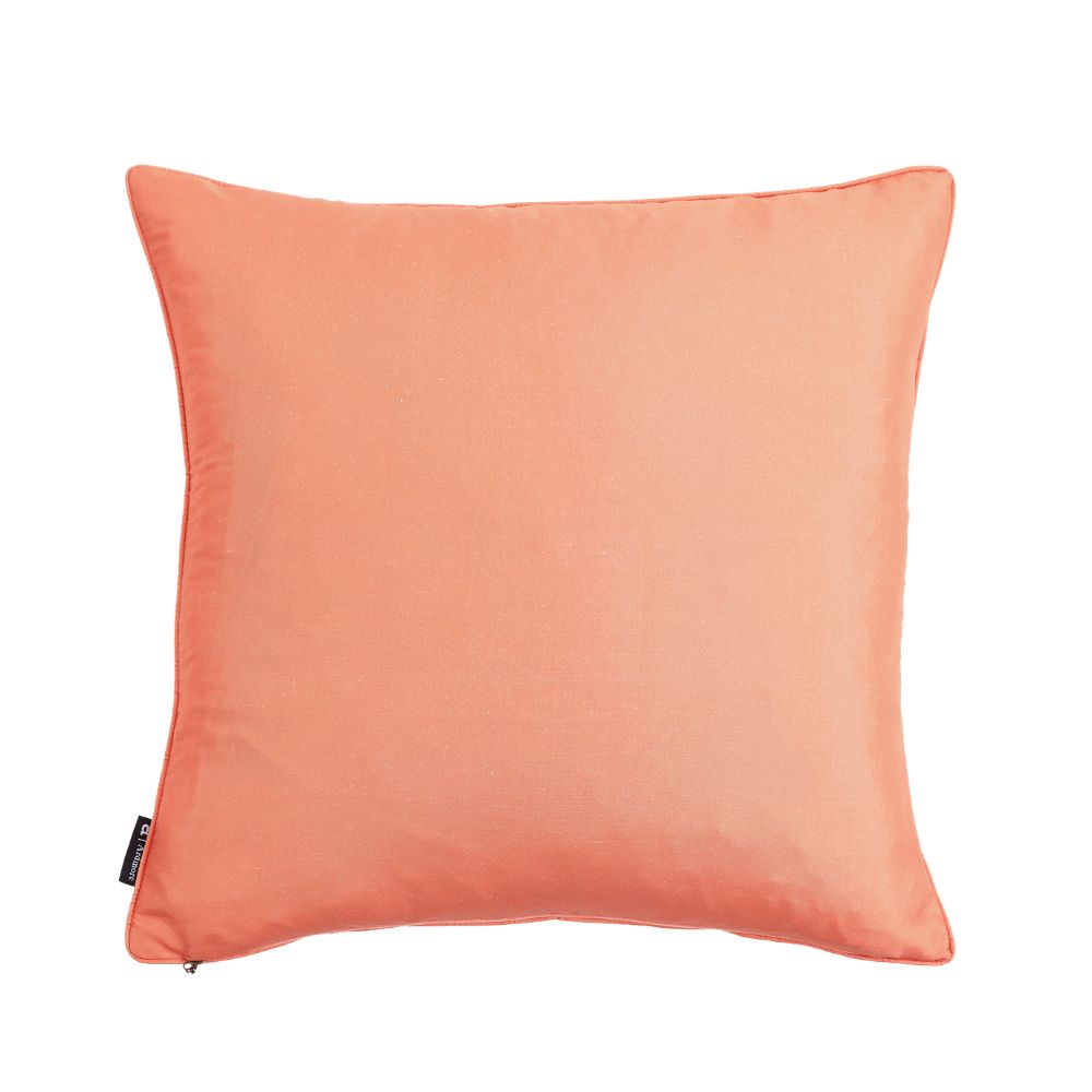 Monkey Tales Silk Pillow - Coral