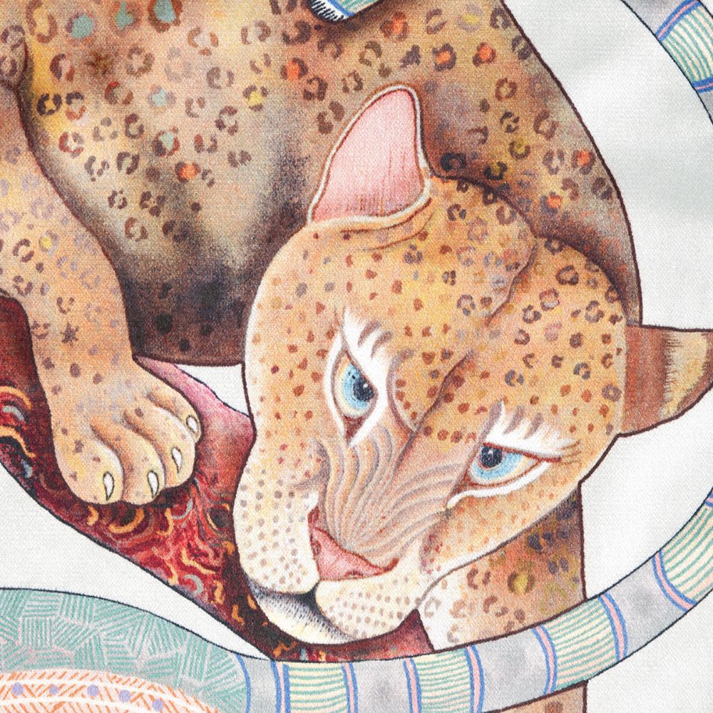 Monkey Tales Velvet Pillow - Mist