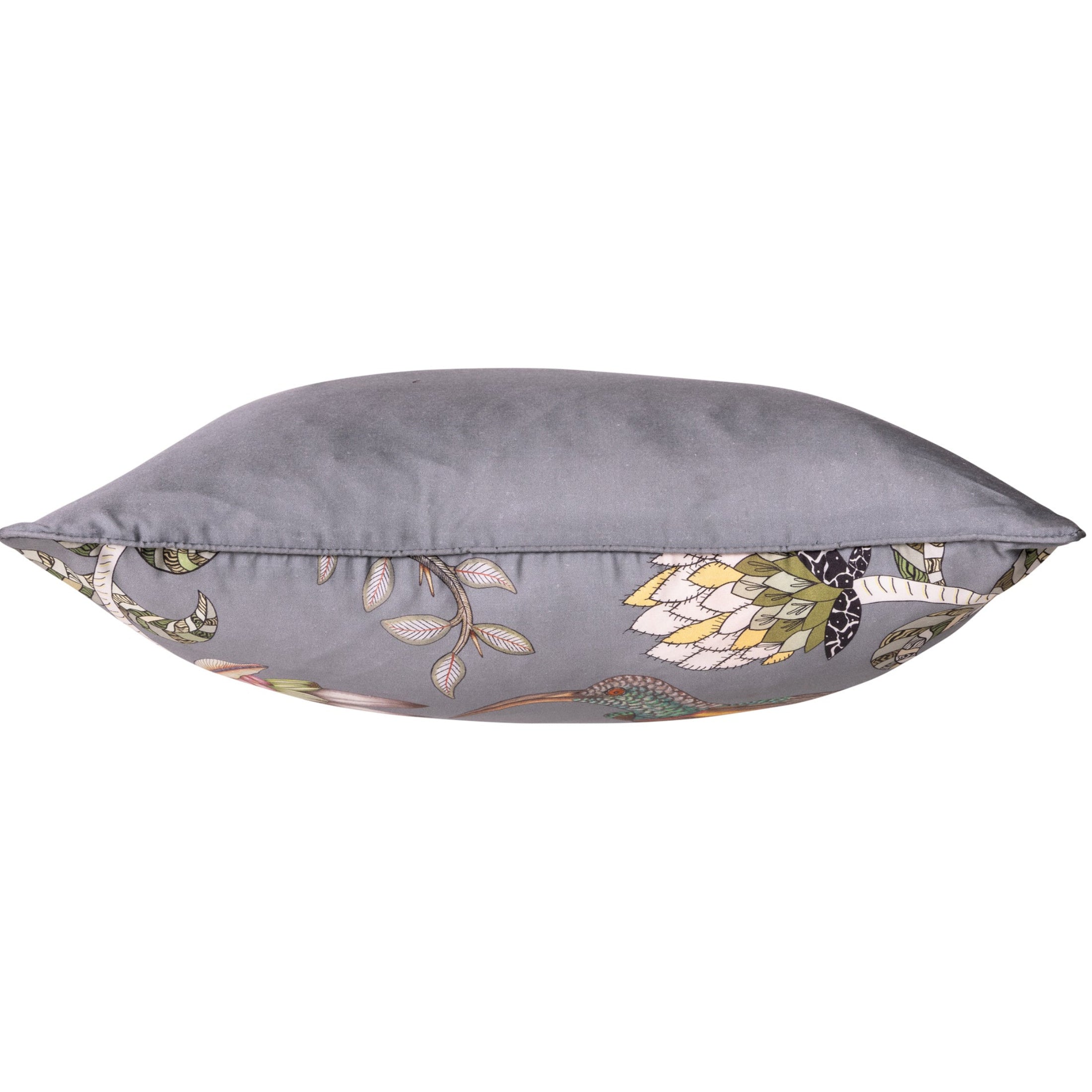 Protea Garden Silk Pillow - Ash