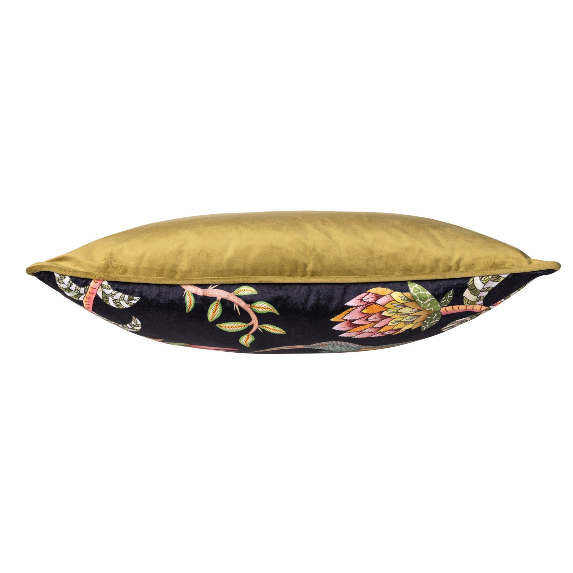Protea Garden Velvet Pillow - Night
