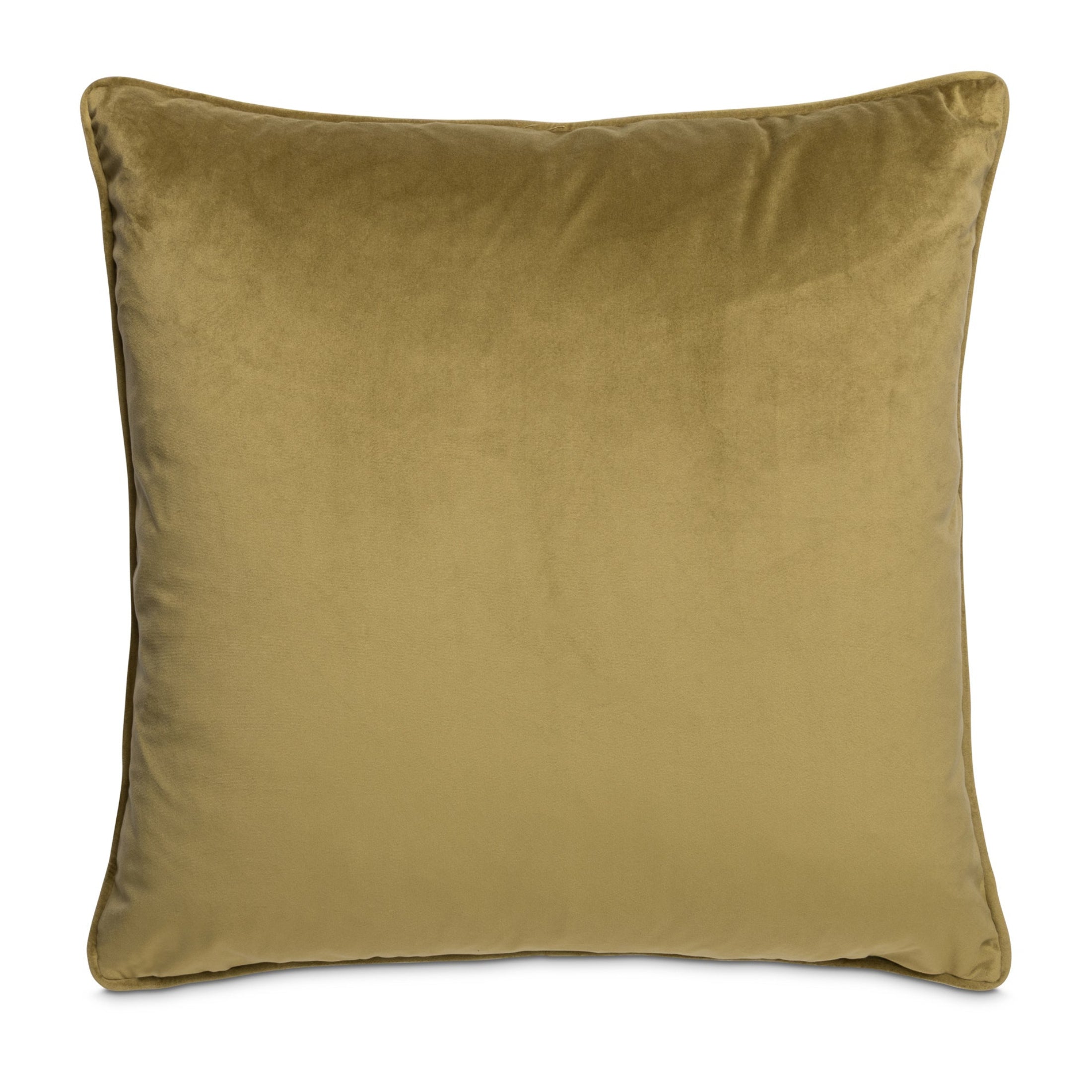 Protea Garden Velvet Pillow - Stone