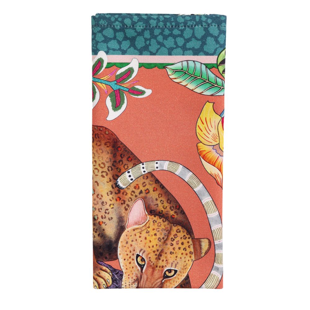 Monkey Tales Napkins (Pair) - Coral