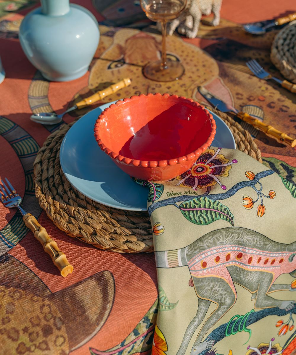 Meandering Monkey Tales Napkins (Pair) - Delta