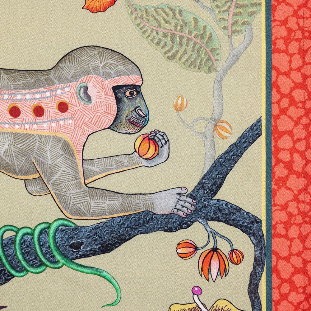 Meandering Monkey Tales Napkins (Pair) - Delta