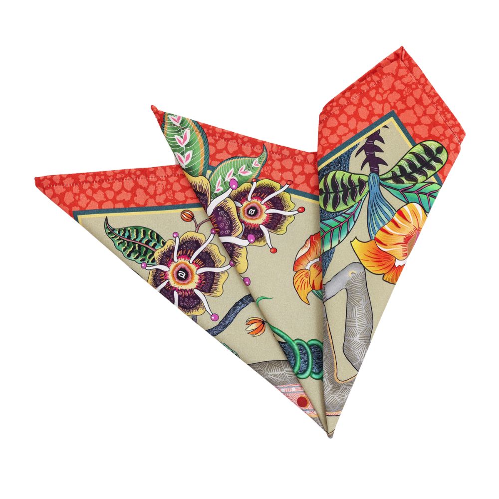 Meandering Monkey Tales Napkins (Pair) - Delta
