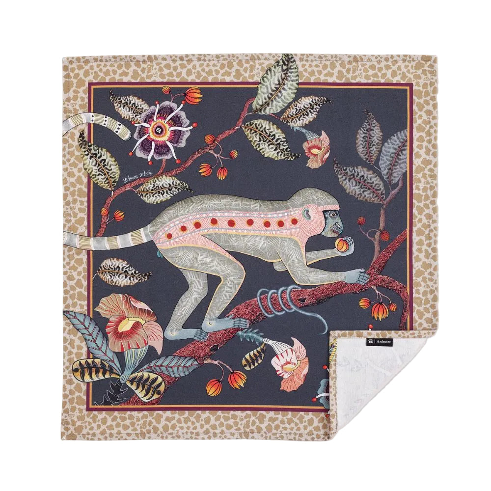 Meandering Monkey Tales Napkins (Pair) - Dusk