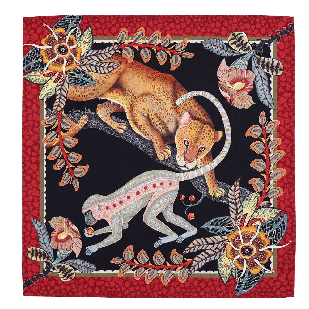 Monkey Tales Napkins (Pair) - Night