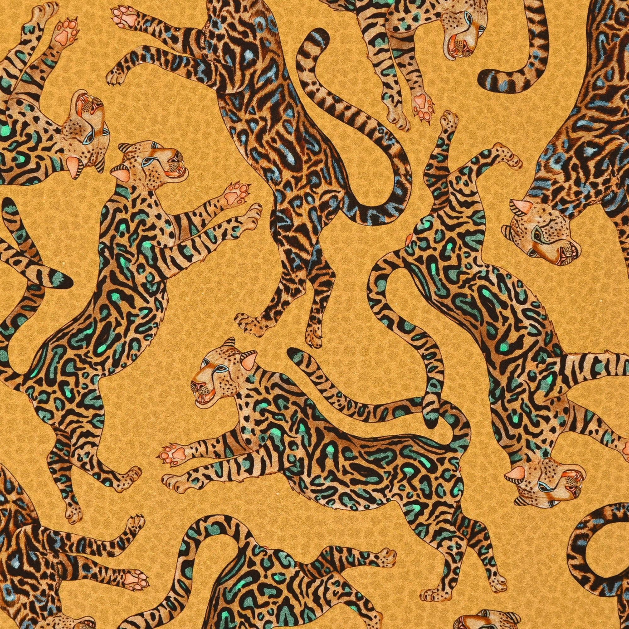 Cheetah Kings Napkins (Pair) - Gold