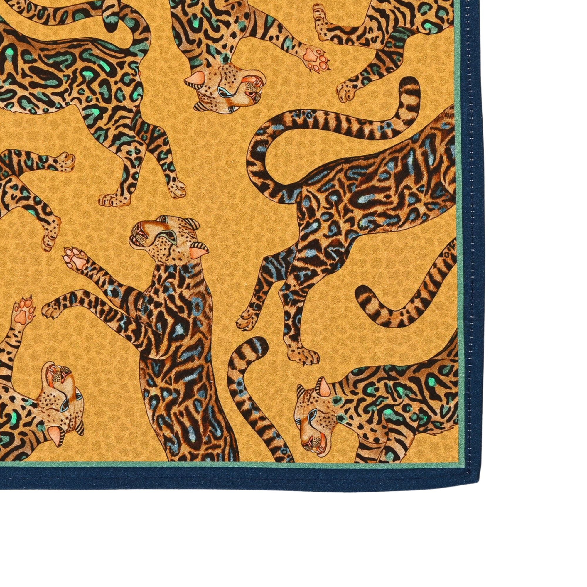 Simple modern white chic faux gold cheetah print paper napkins