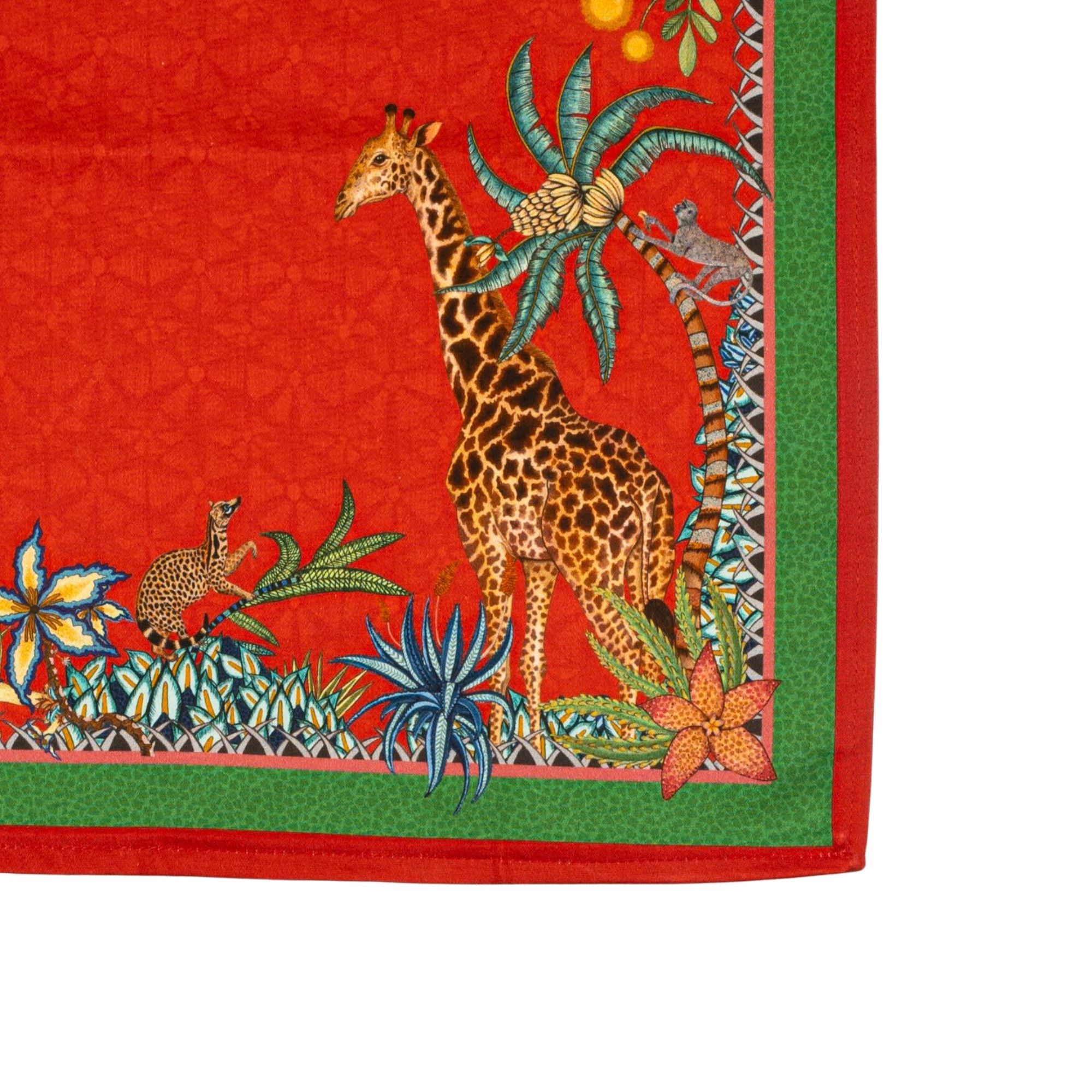 Sabie Forest Napkins (Pair) - Royal Red