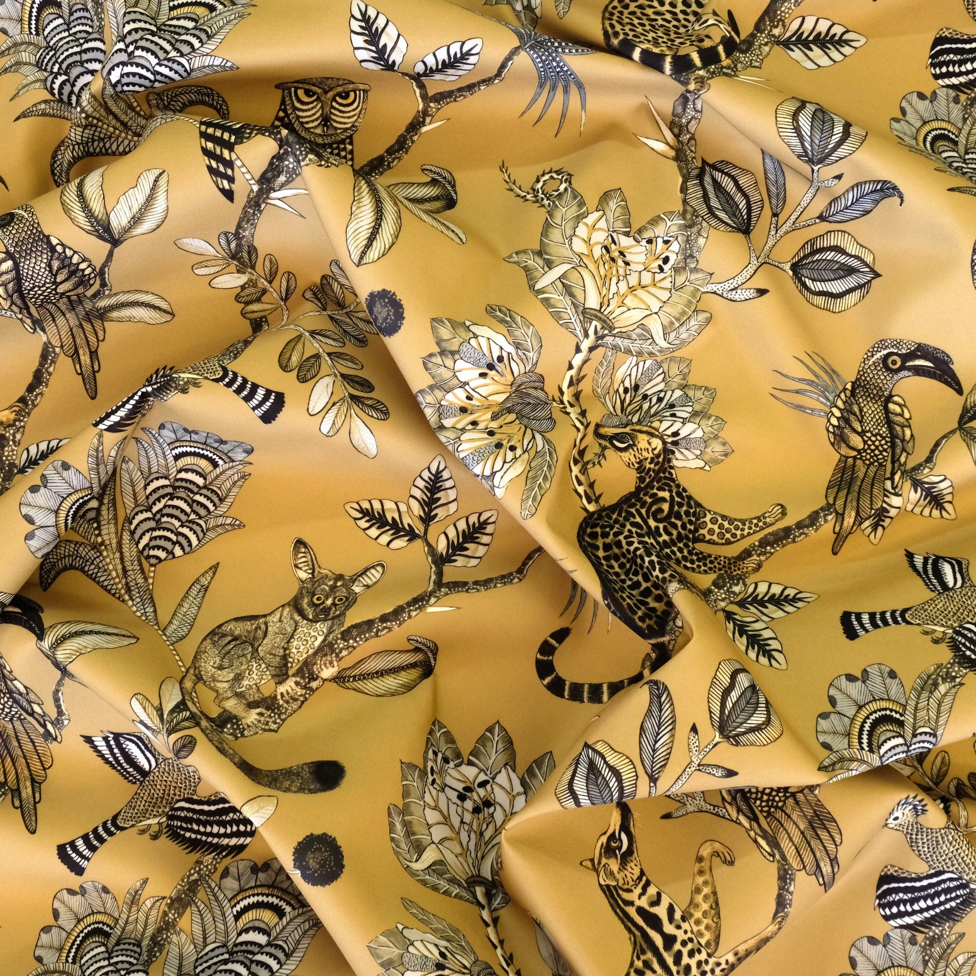Camp Critters Outdoor Fabric - Gold
