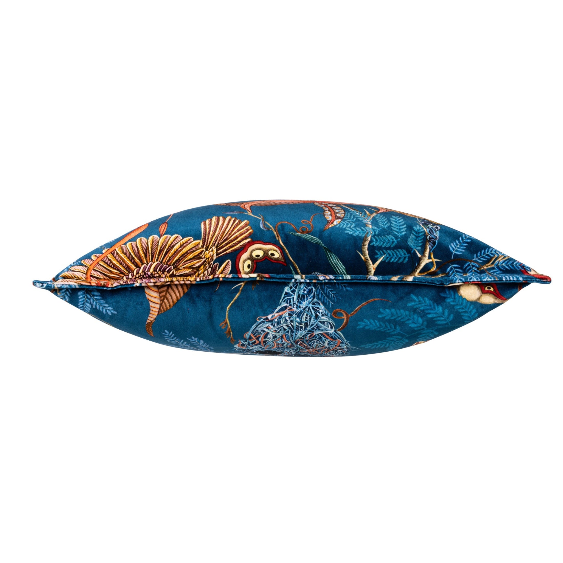 Thanda Nest Velvet Pillow - Midnight
