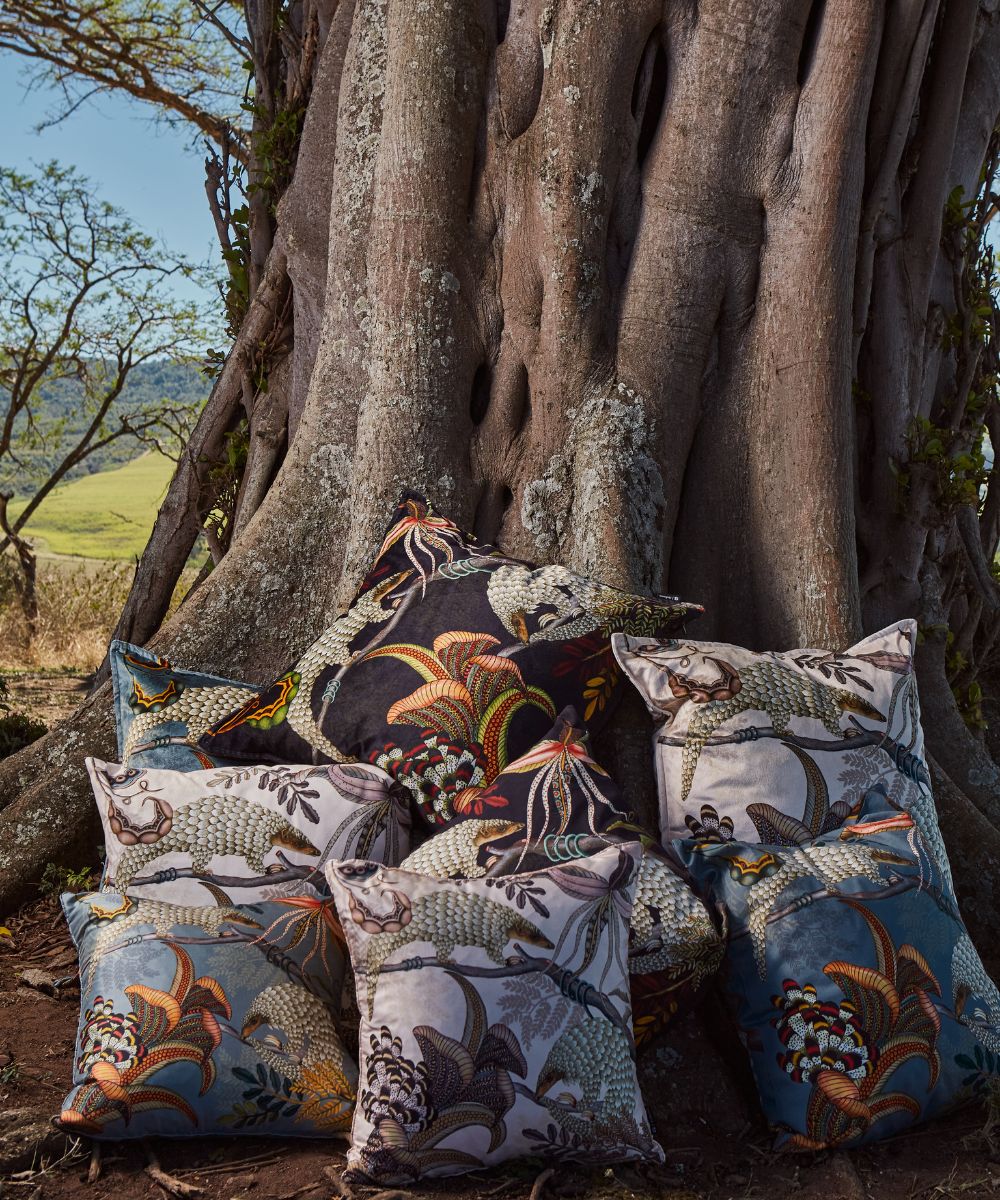 Thanda Pangolin Pillow - Cotton - Ash