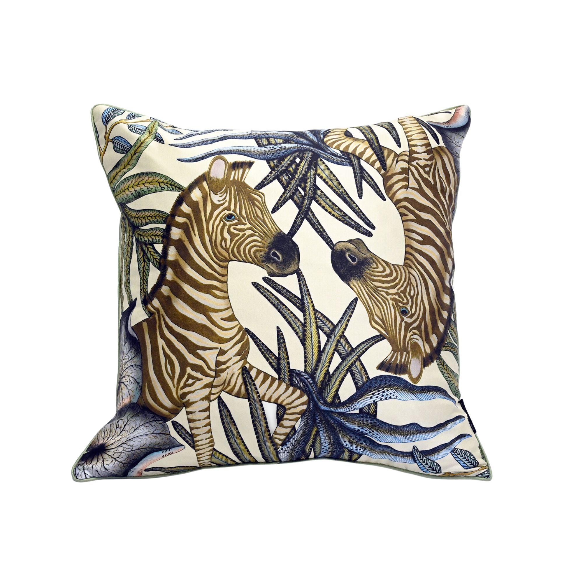 Thanda Stripe Pillow - Silk - Tanzanite