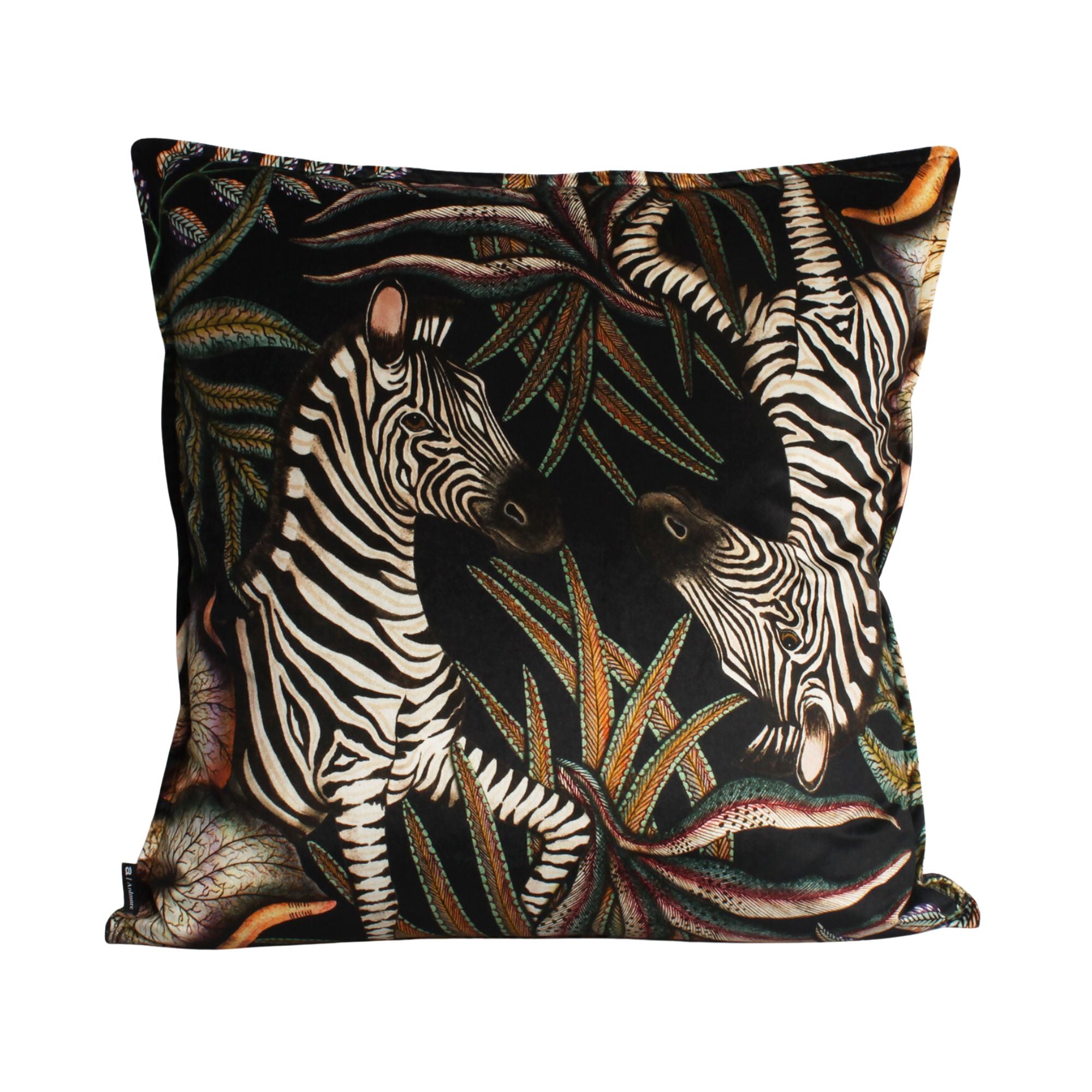 Thanda Stripe Pillow - Velvet - Night