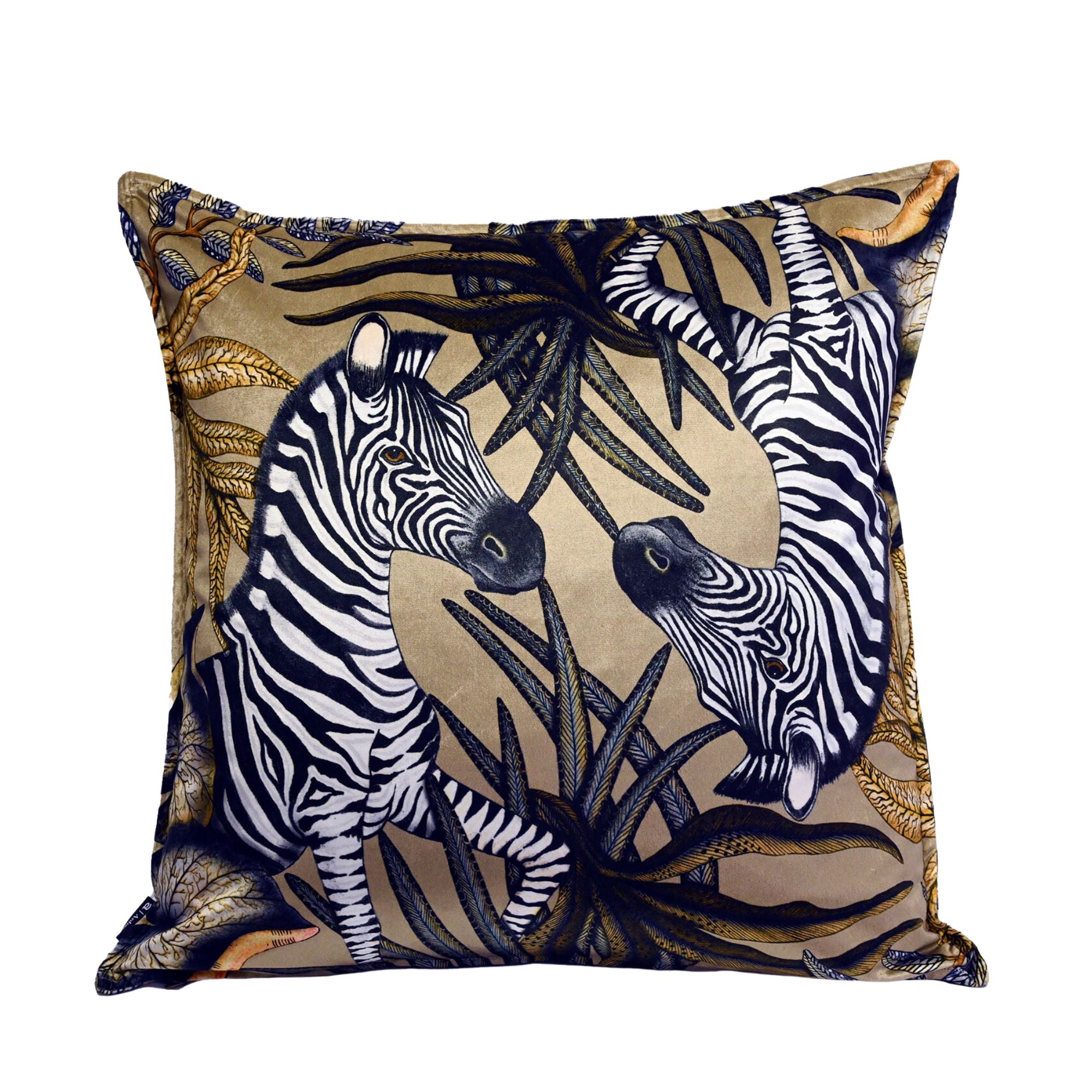 Thanda Stripe Pillow - Velvet - Savannah