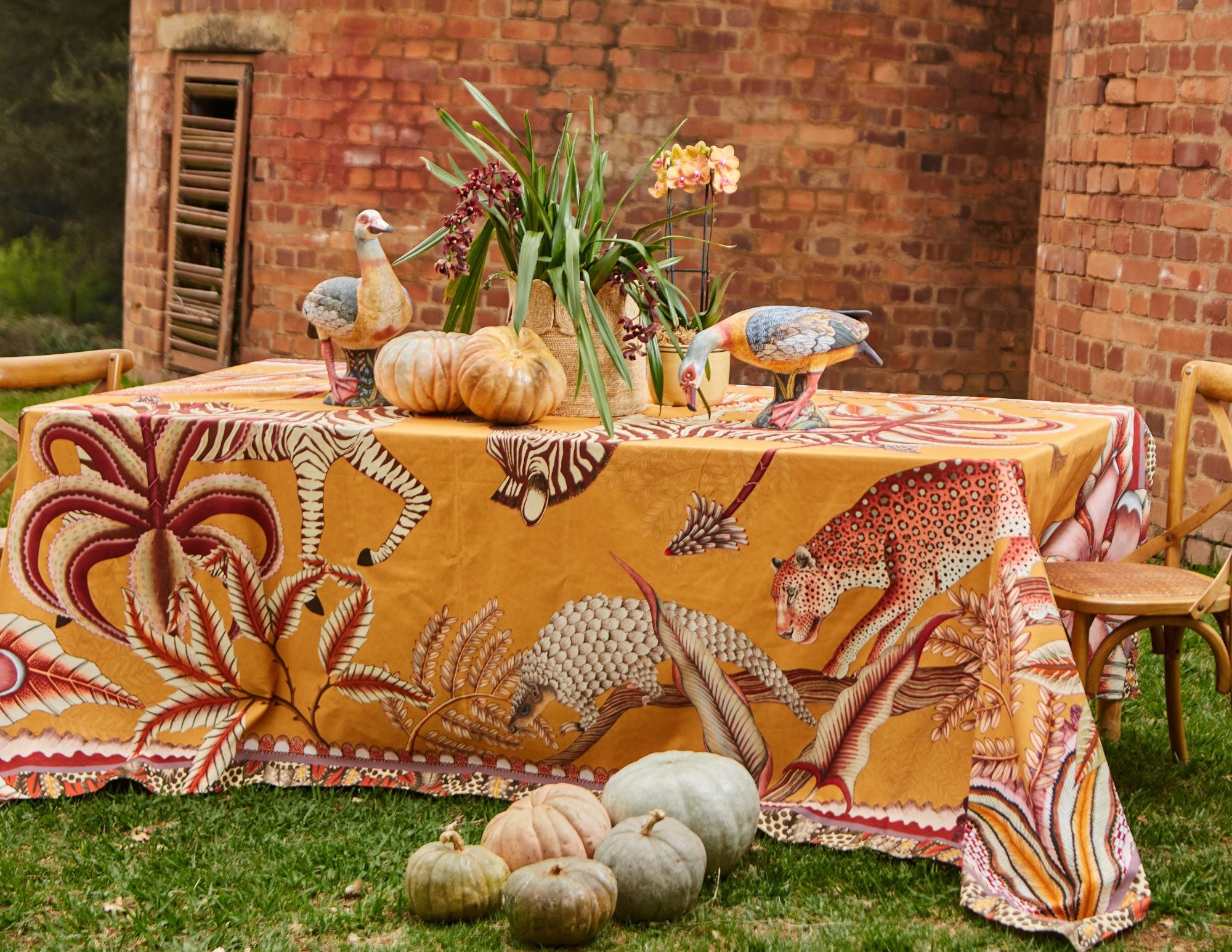 Pangolin Park Tablecloth - Flame