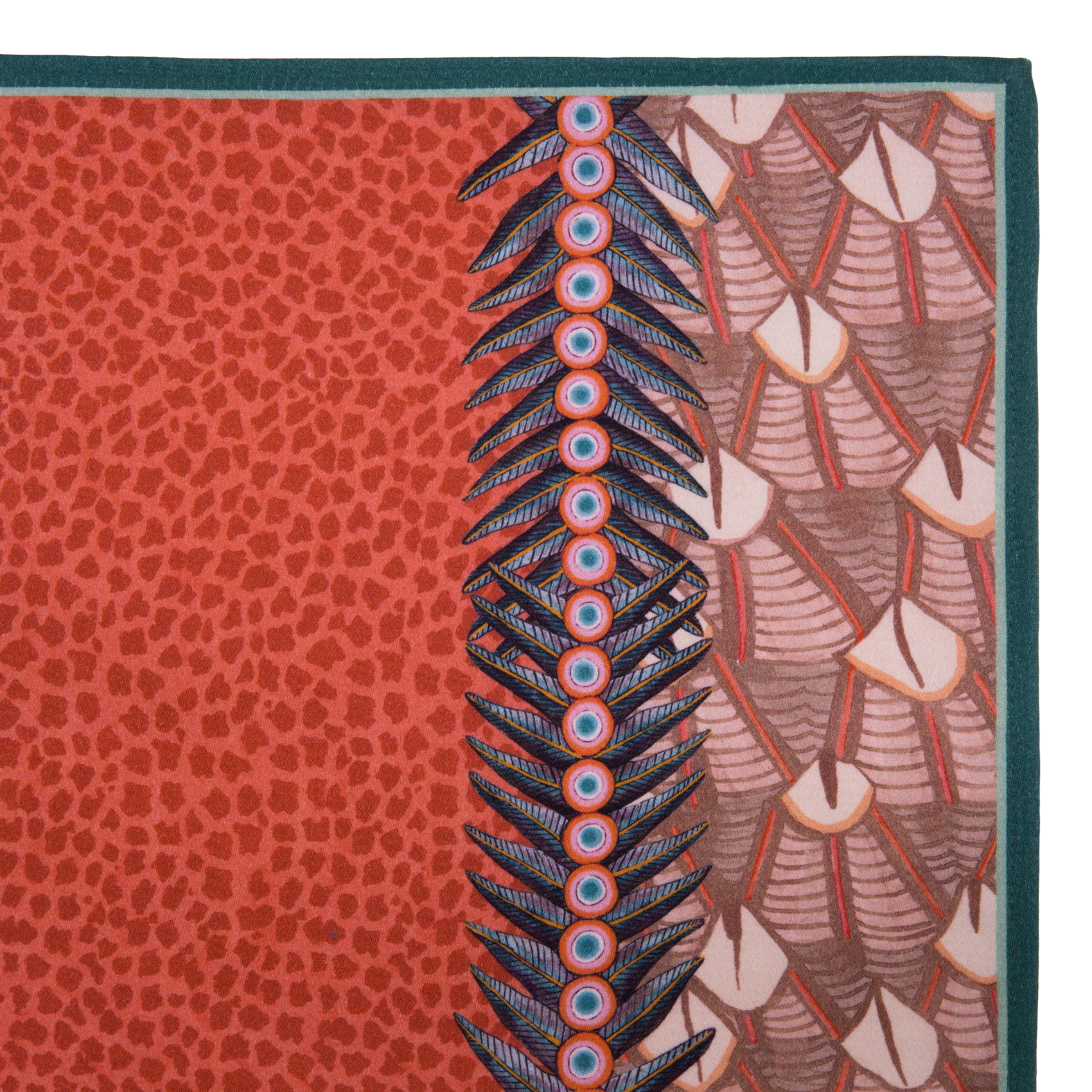 Feather Napkins (Pair) - Coral