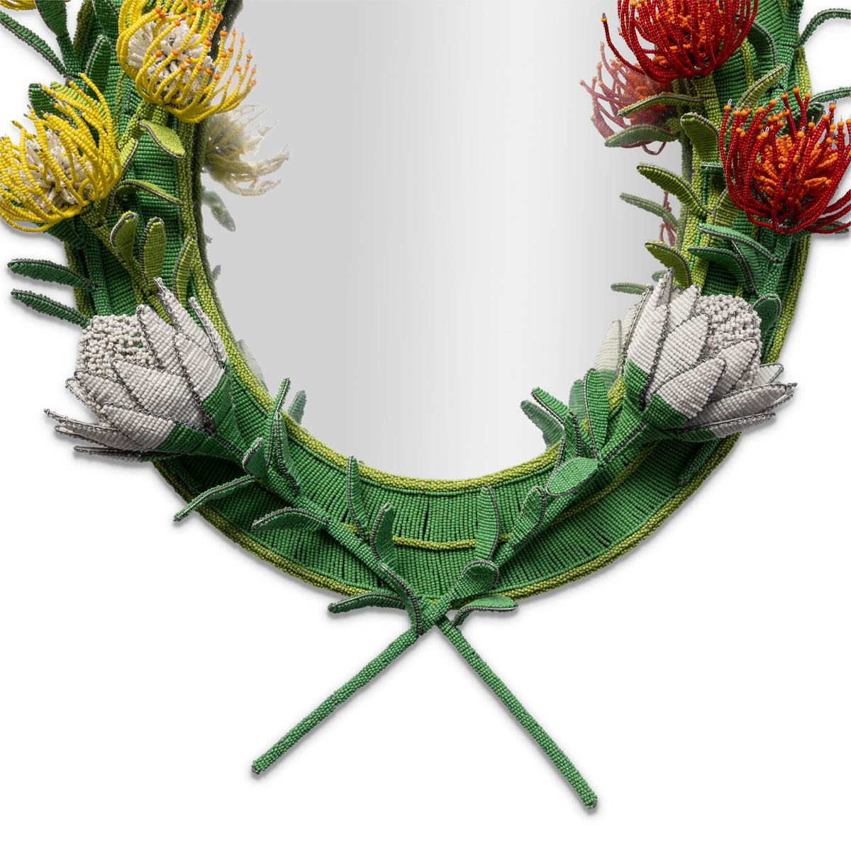 Cape Fynbos Beaded Mirror