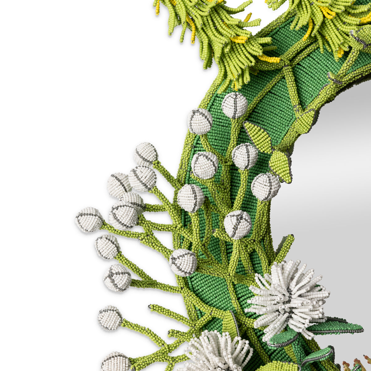 Cape Fynbos Beaded Mirror